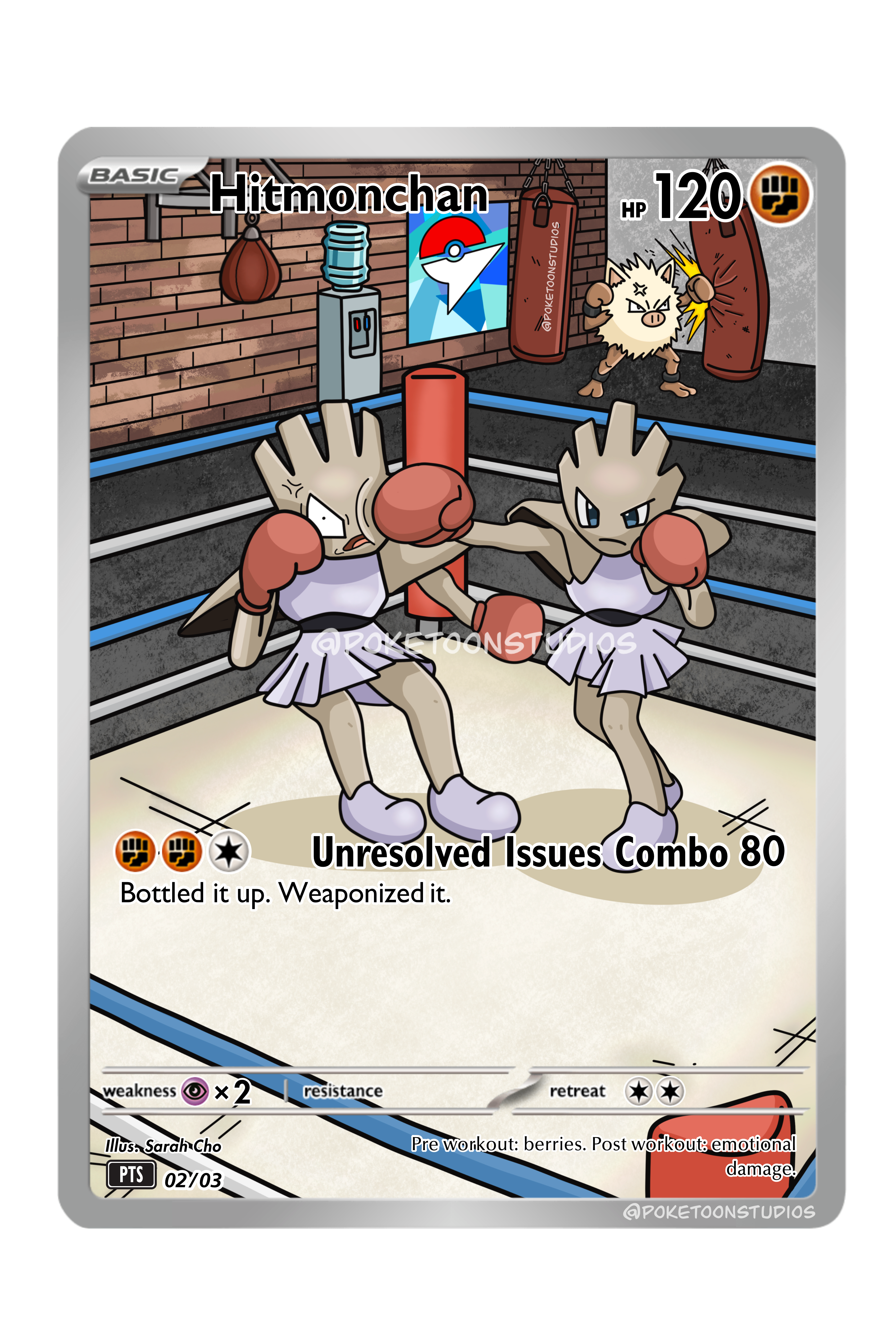 Hitmonchan - Custom Illustration Rare 02/03 LIMITED EDITION