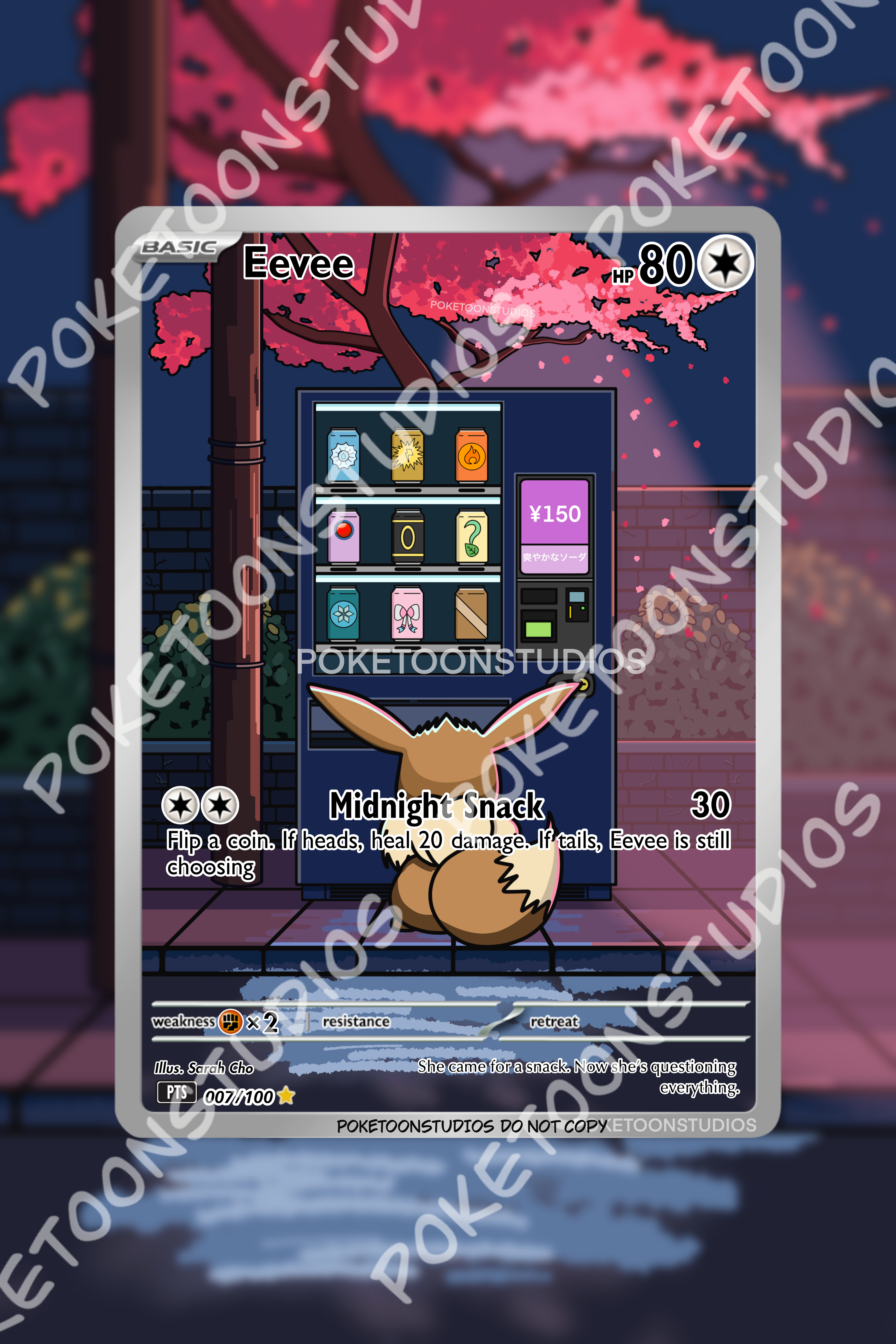 Eevee - Custom Illustration Rare 007/100