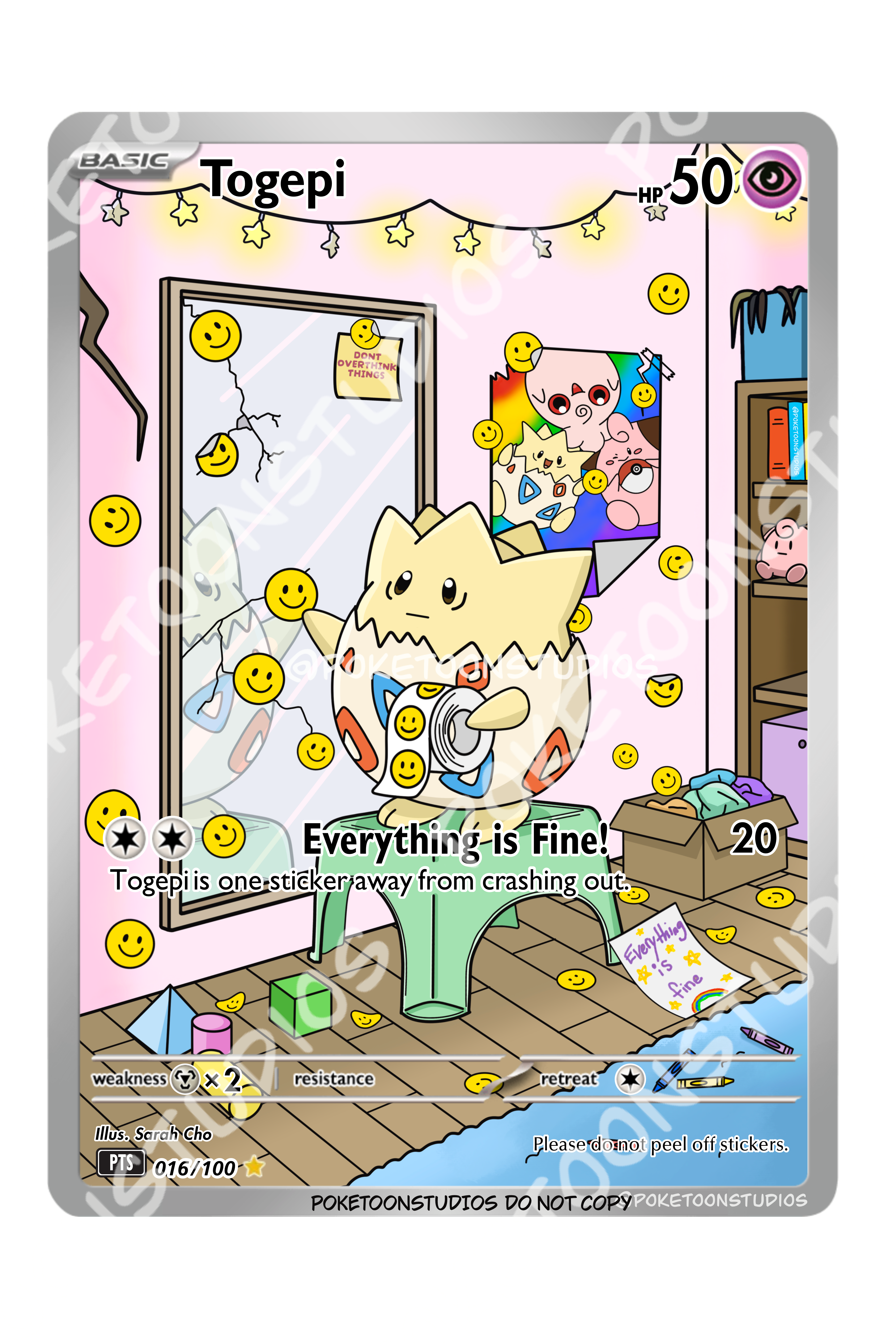 Togepi - Custom Illustration Rare 016/100