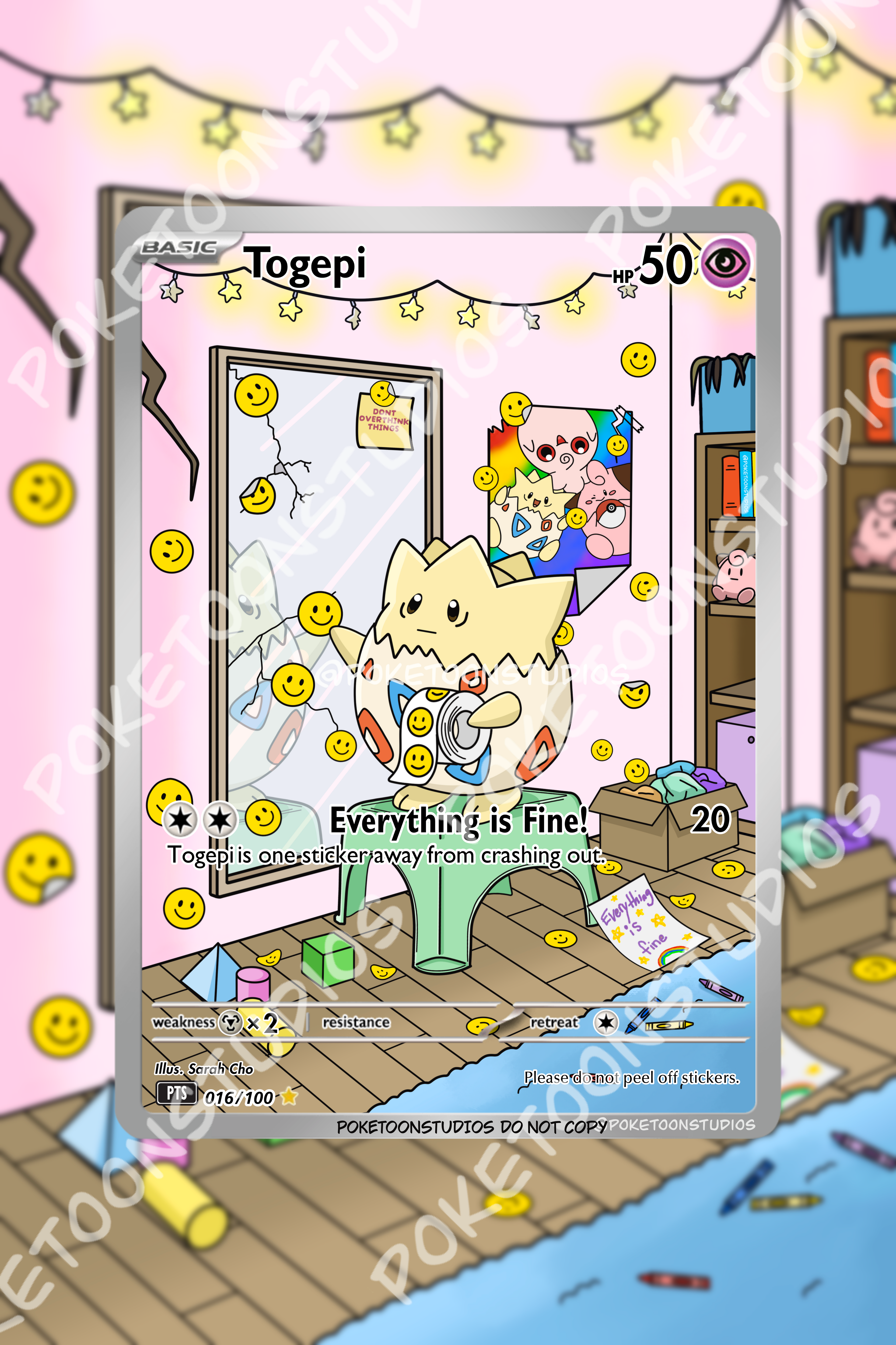 Togepi - Custom Illustration Rare 016/100