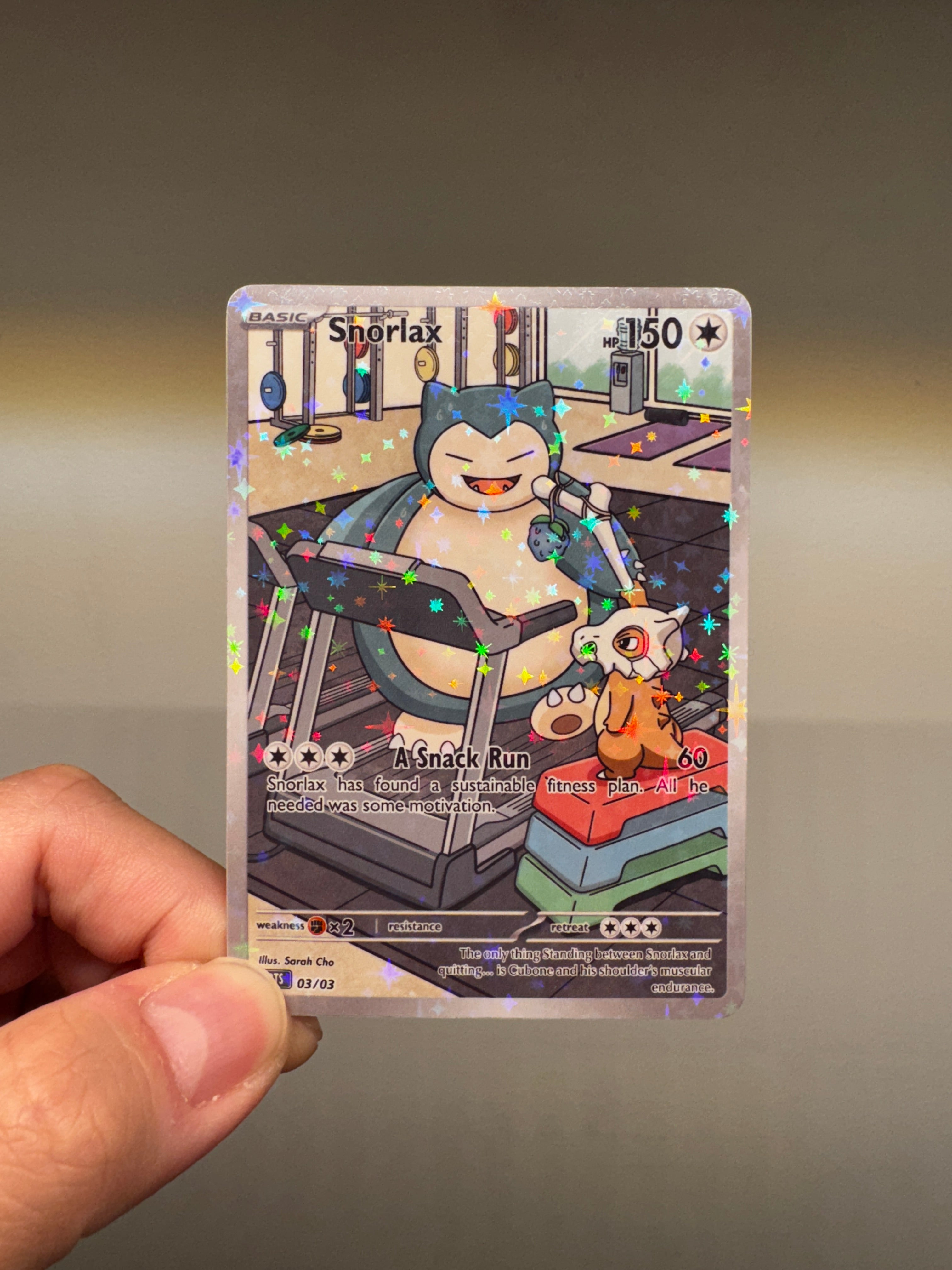 Snorlax - Custom Illustration Rare 03/03 LIMITED EDITION