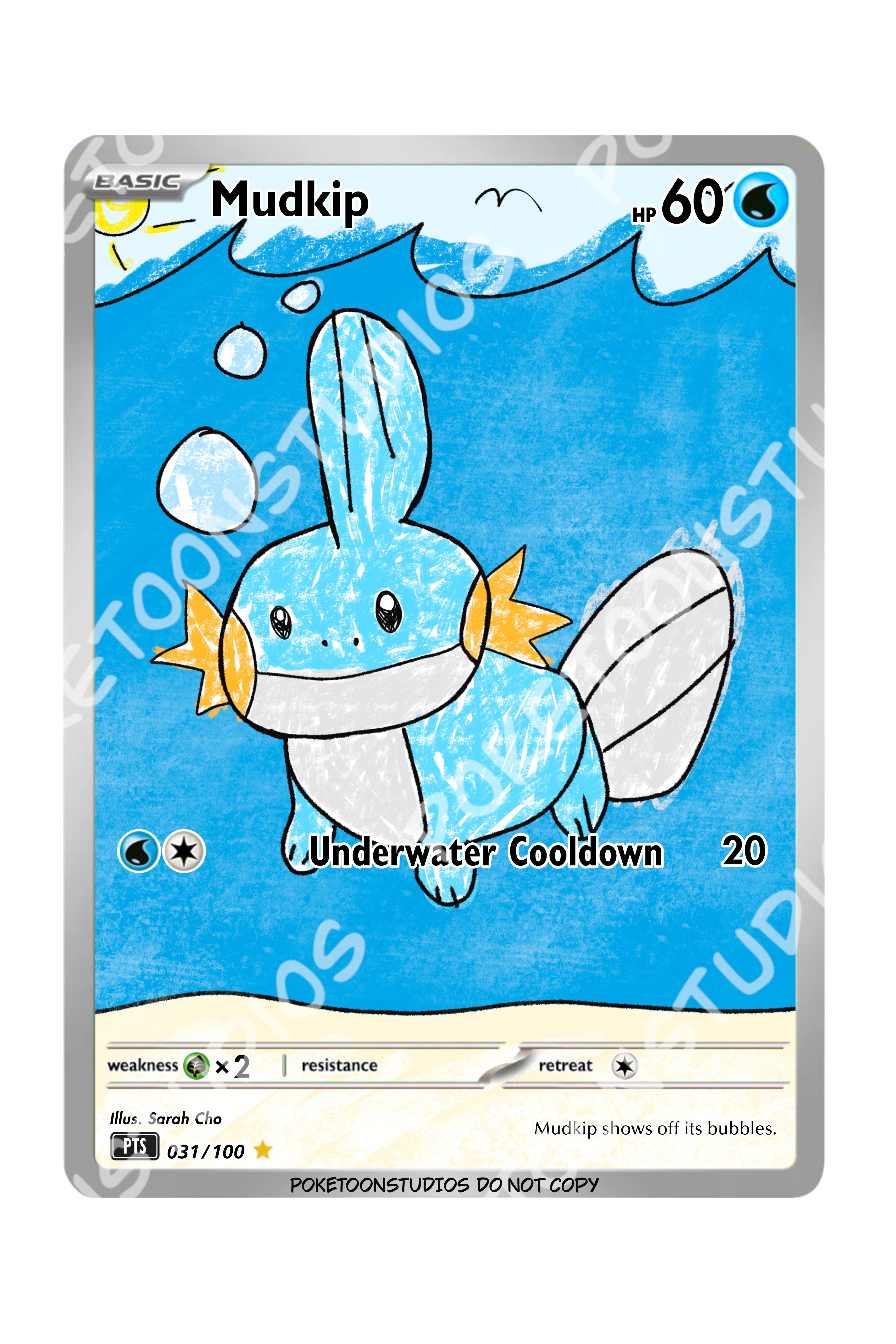 Mudkip - Custom Illustration Rare 031/100