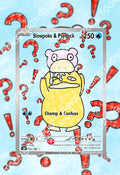 Slowpoke & Psyduck - Custom Illustrated Rare 017/100