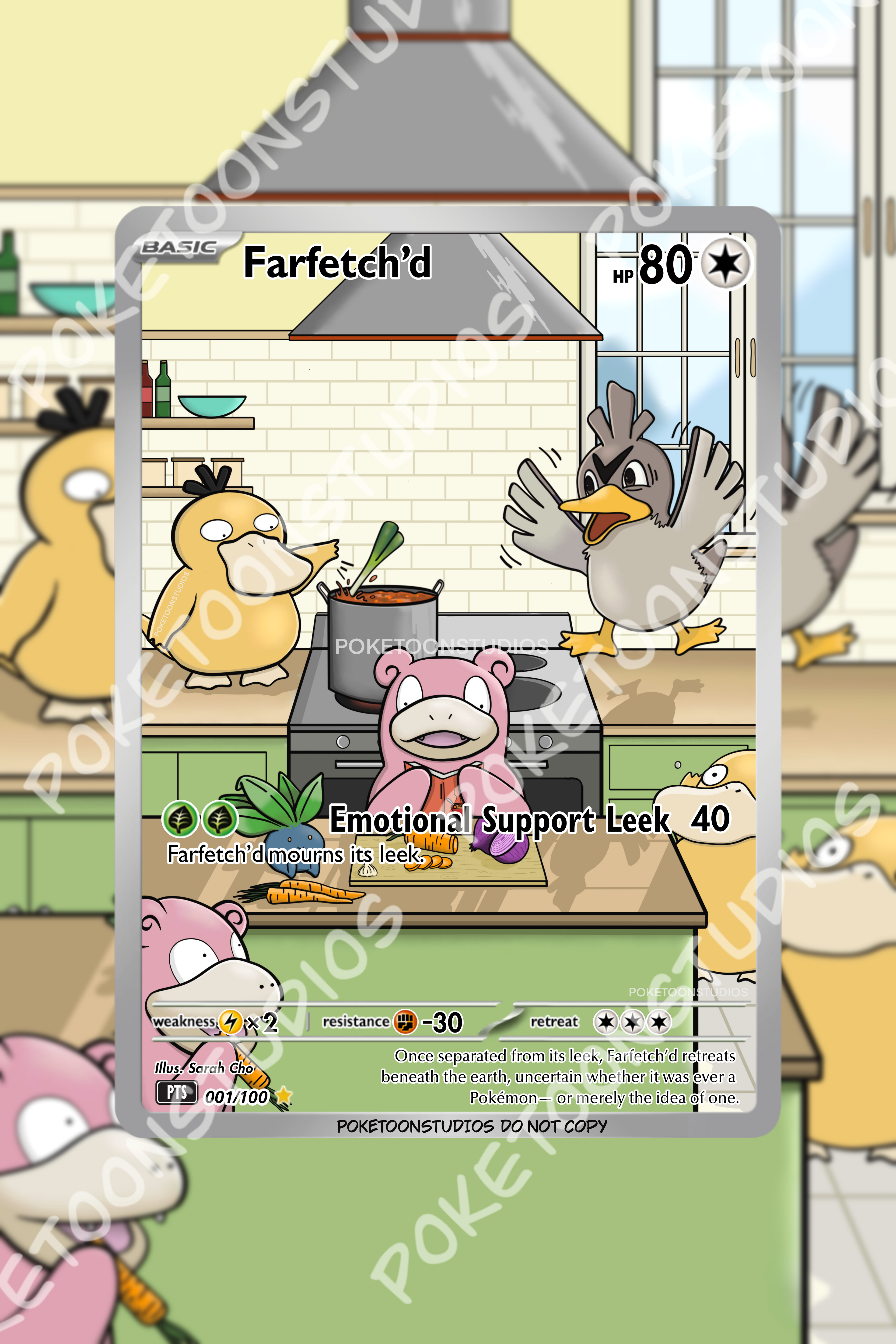 Farfetch'd - Custom Illustration Rare 001/100