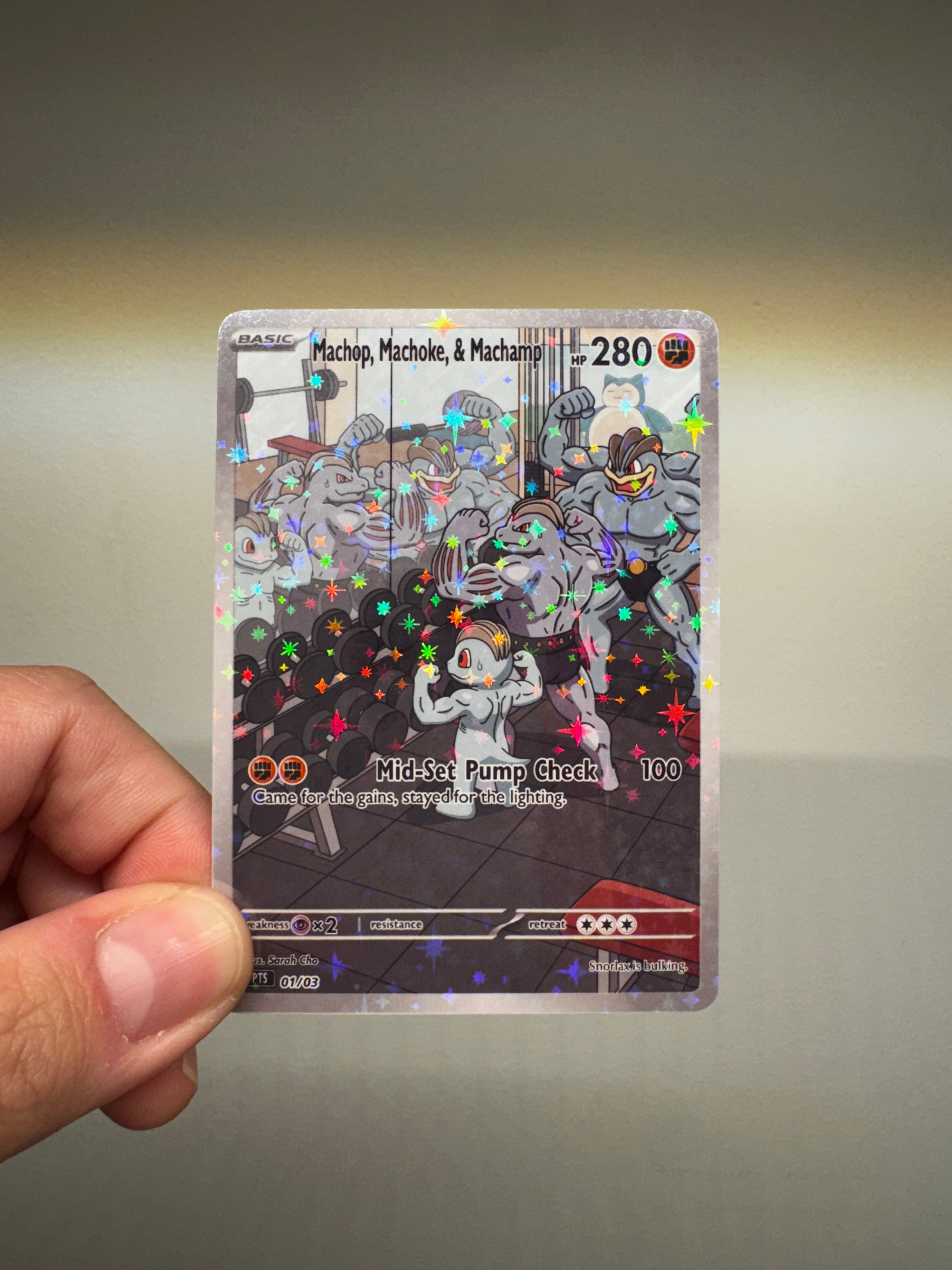 Machop, Machoke, & Machamp - Custom Illustration Rare 01/03 LIMITED EDITION