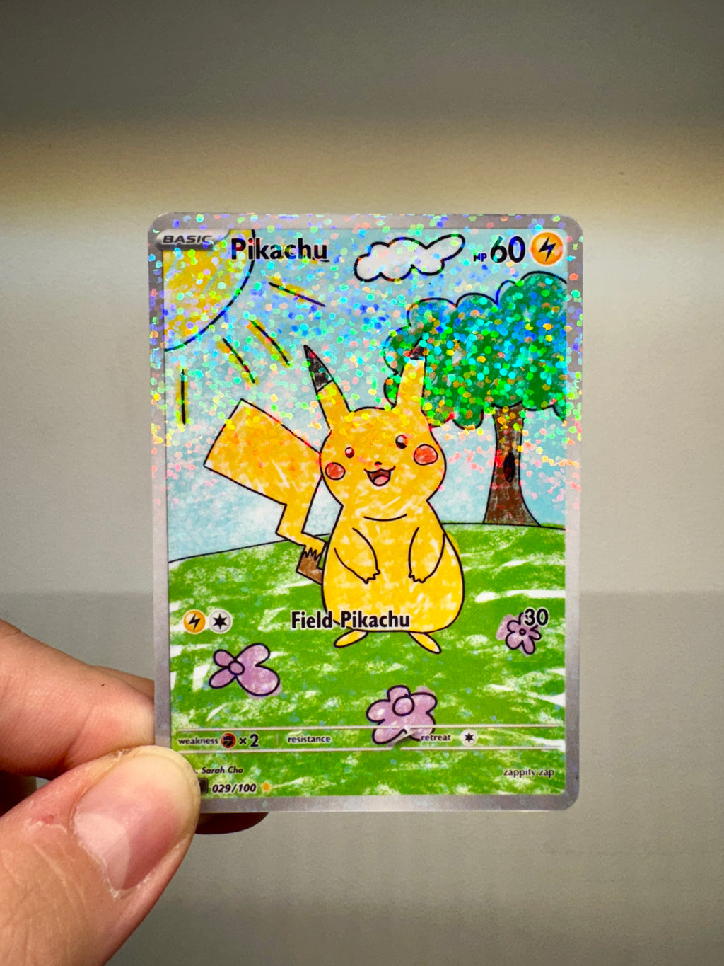 Pikachu -  Custom Illustration Rare 029/100