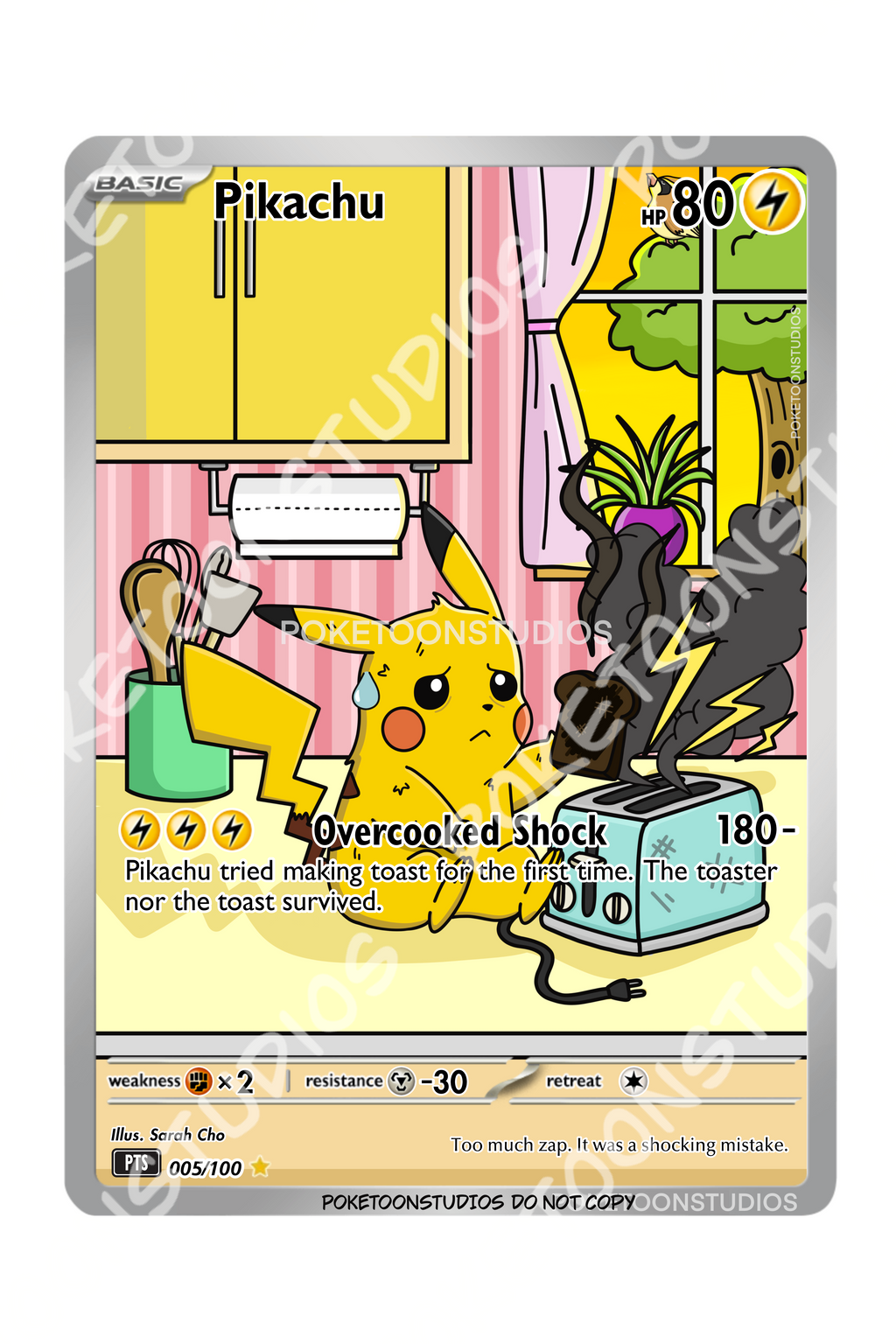 Pikachu - Custom Illustration Rare 005/100