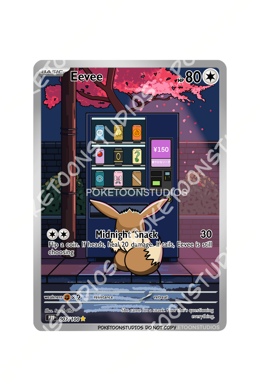 Eevee - Custom Illustration Rare 007/100