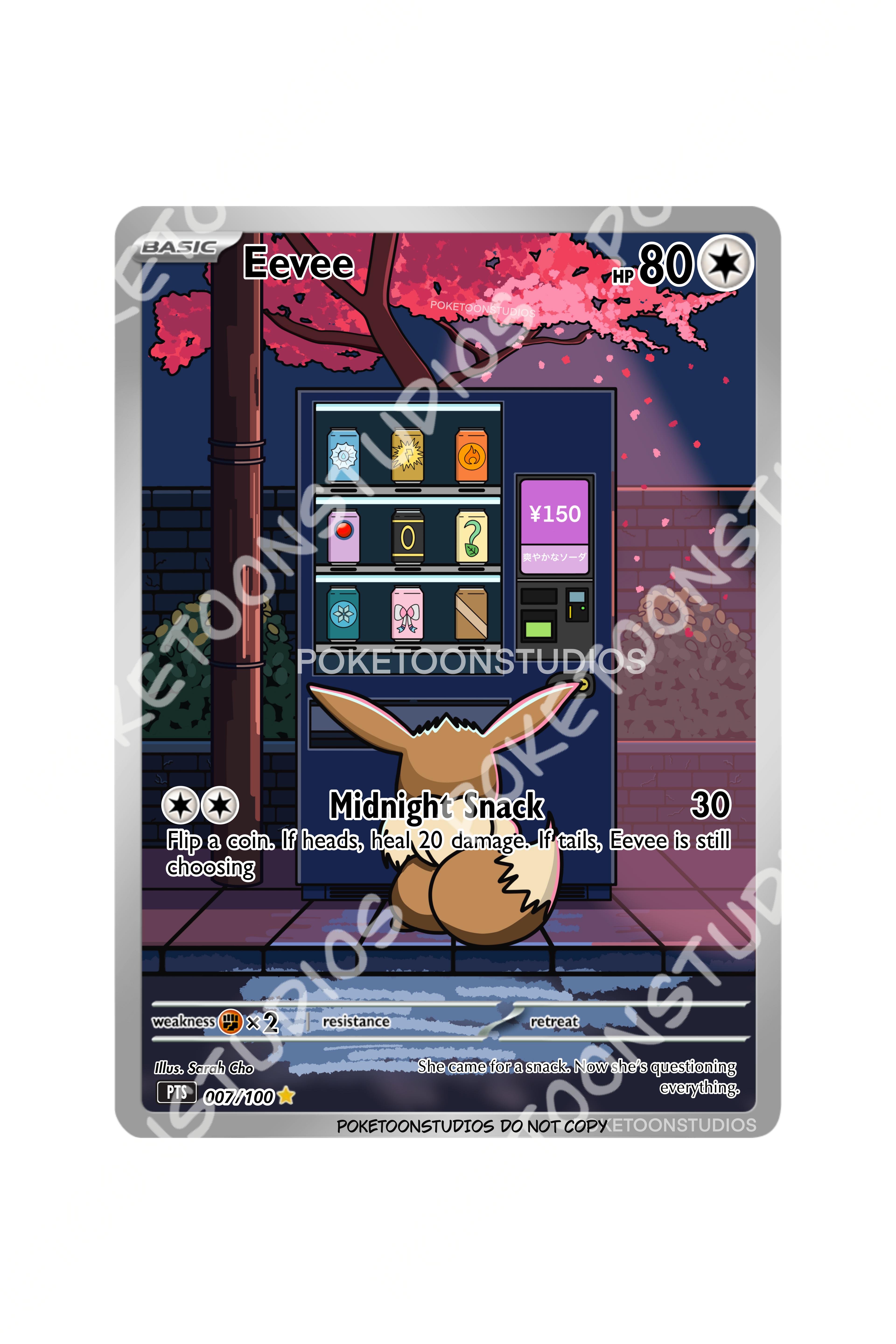 Eevee - Custom Illustration Rare 007/100