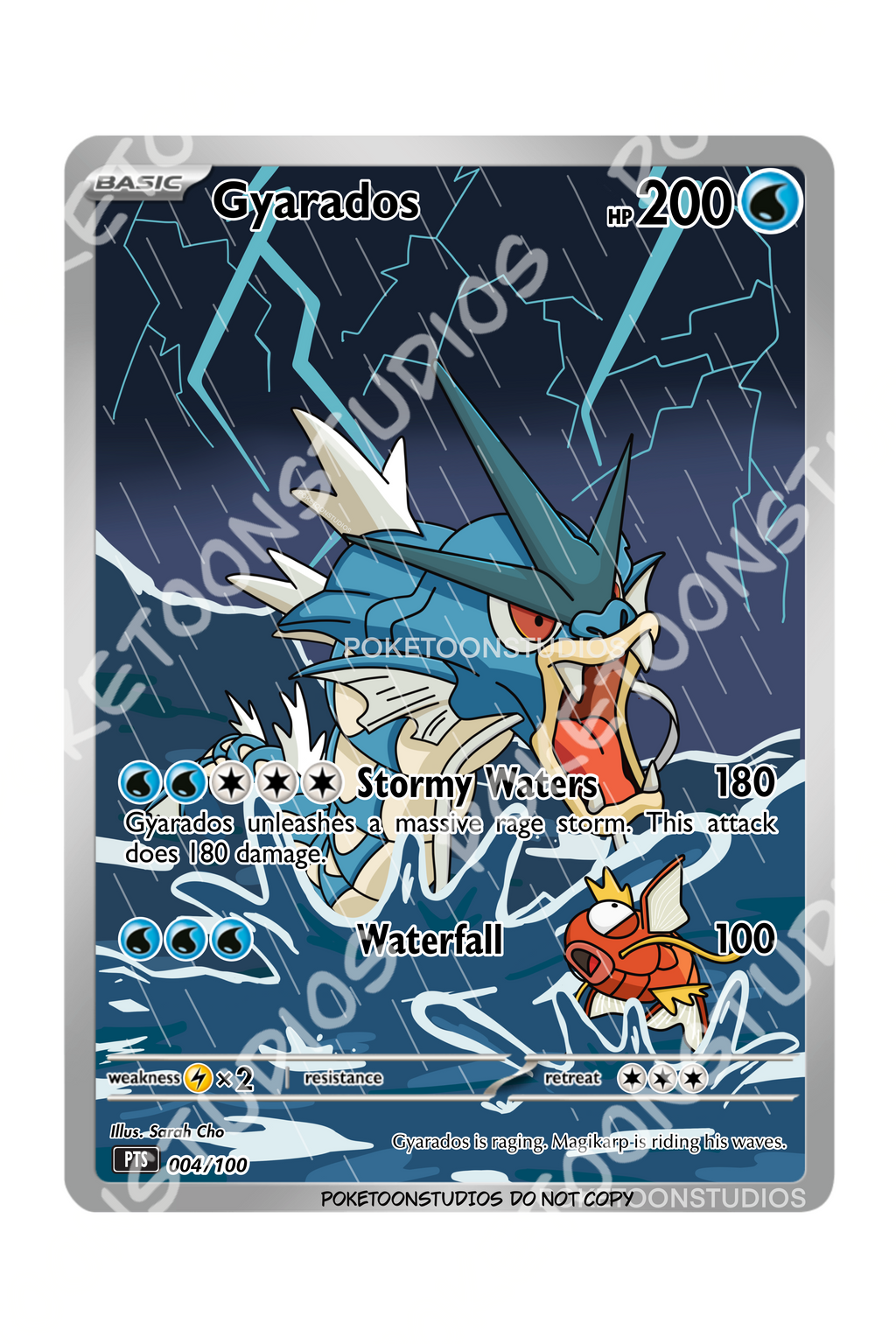 Gyarados - Custom Illustration Rare 004/100