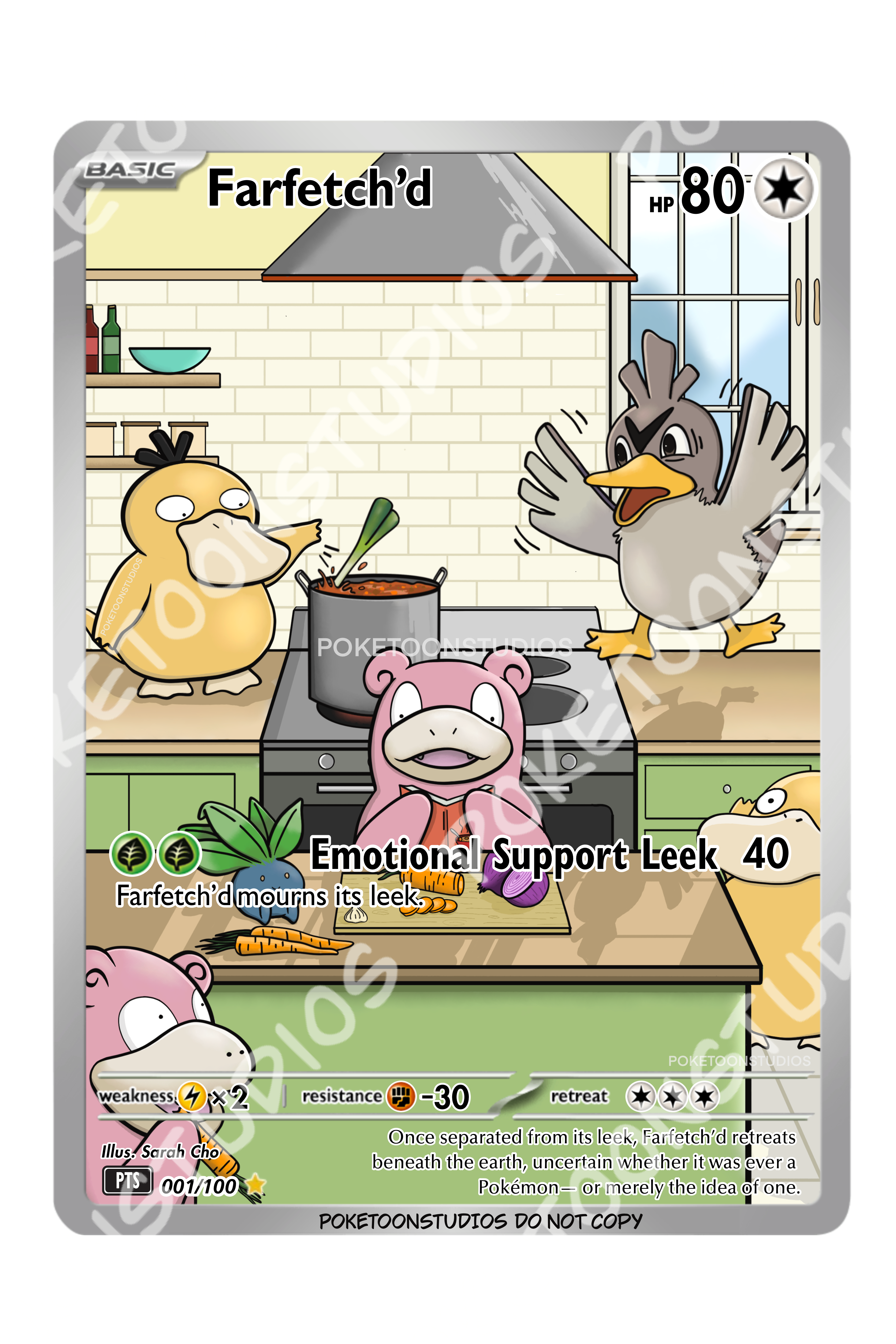 Farfetch'd - Custom Illustration Rare 001/100