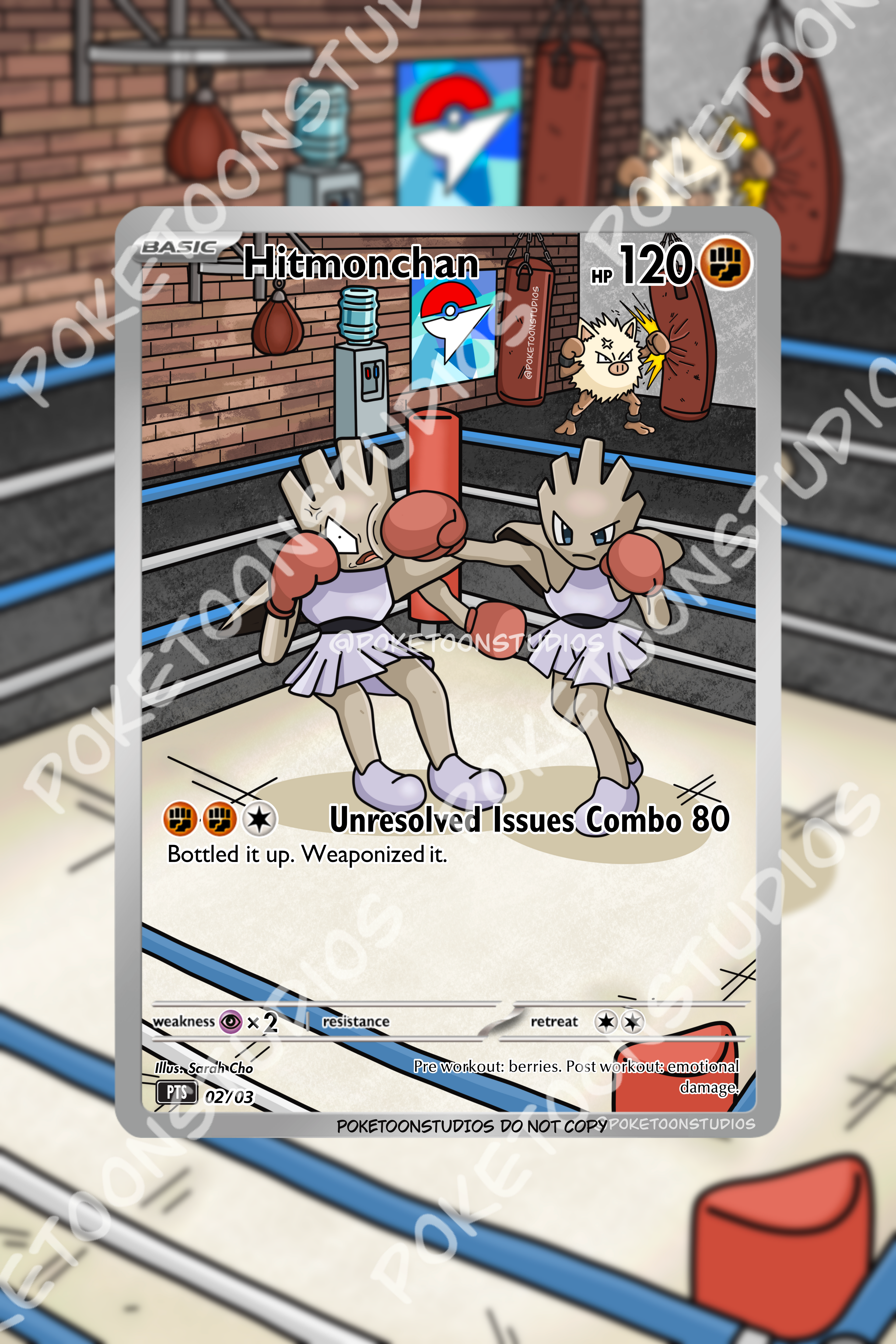 Hitmonchan - Custom Illustration Rare 02/03 LIMITED EDITION