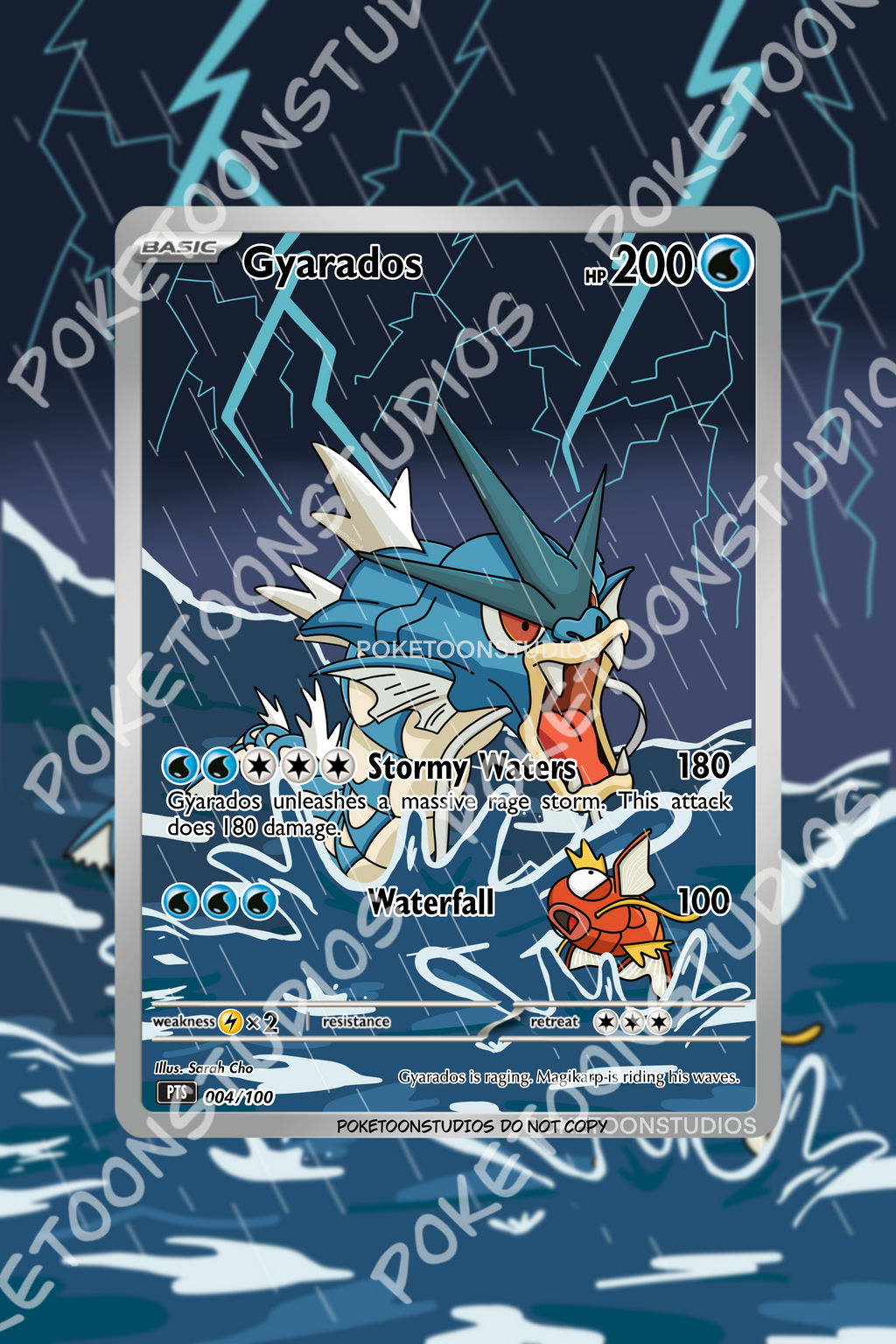 Gyarados - Custom Illustration Rare 004/100