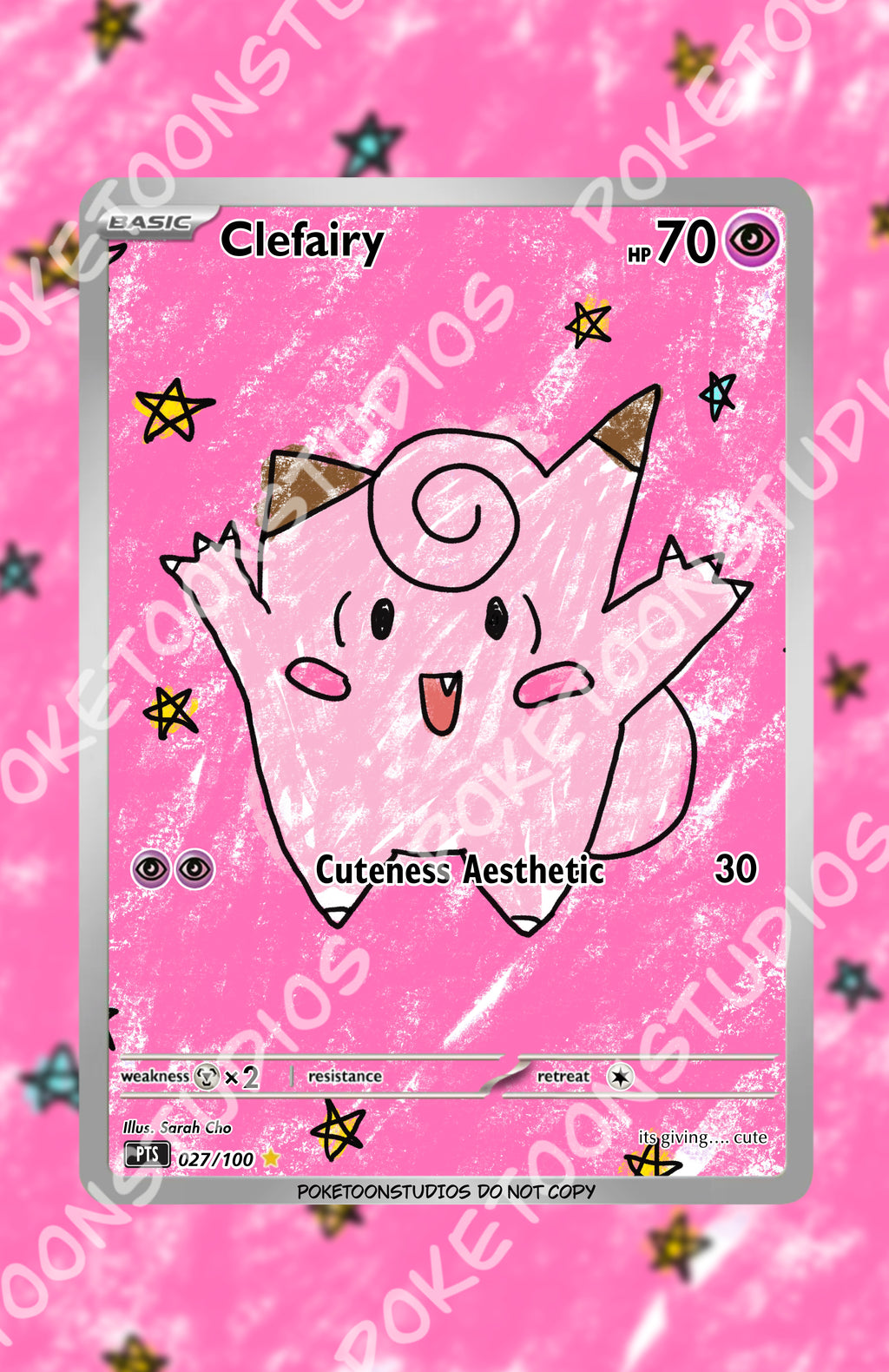 Clefairy - Custom Illustration Rare 027/100