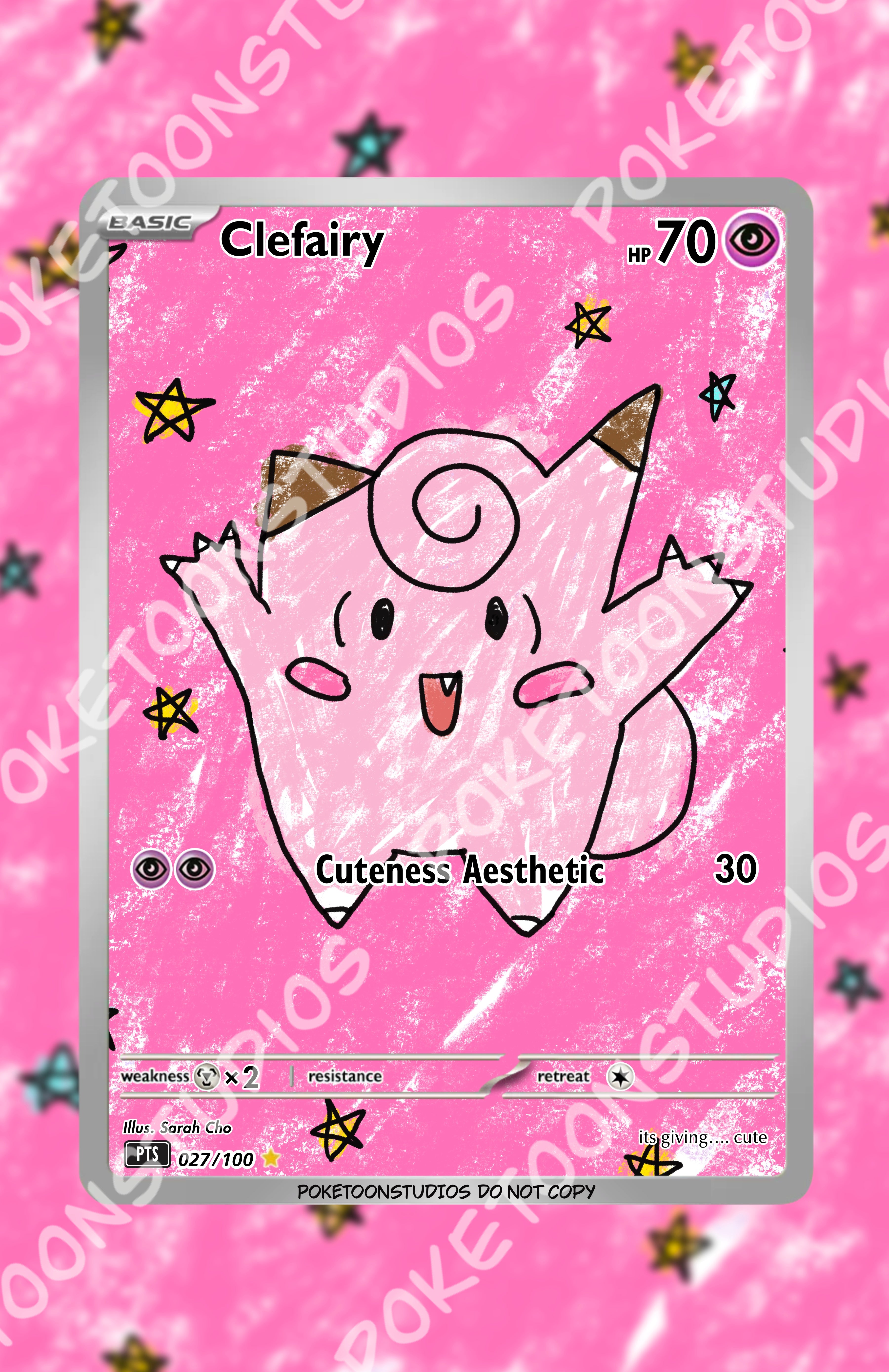 Clefairy - Custom Illustration Rare 027/100