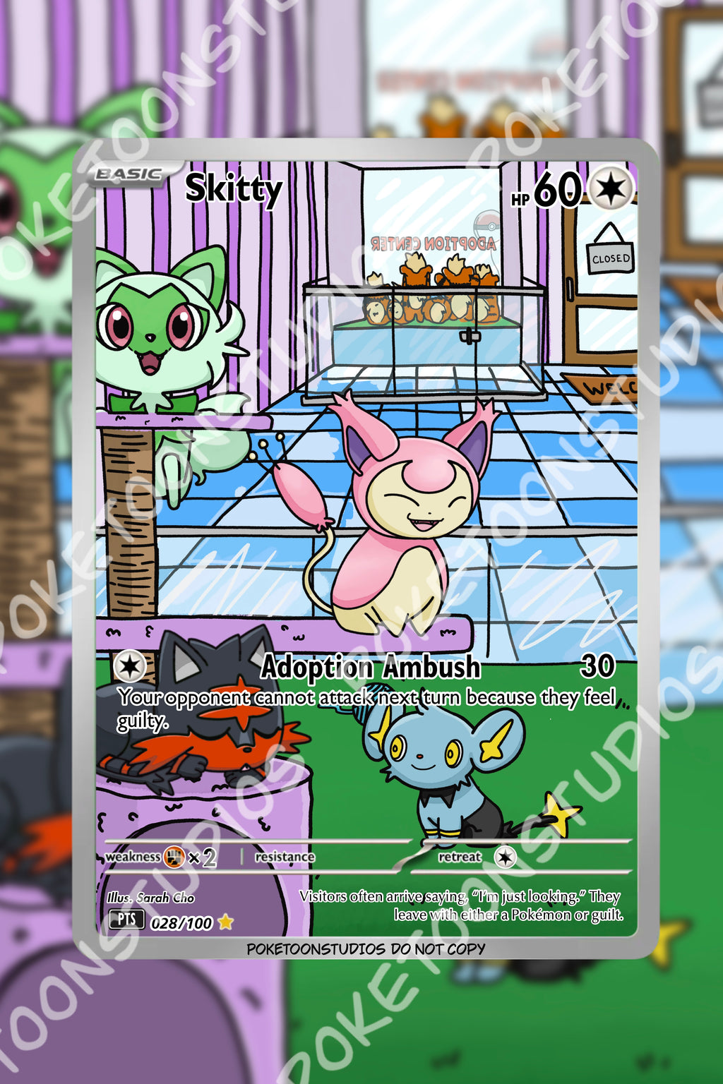 Skitty - Custom Illustration Rare 028/100