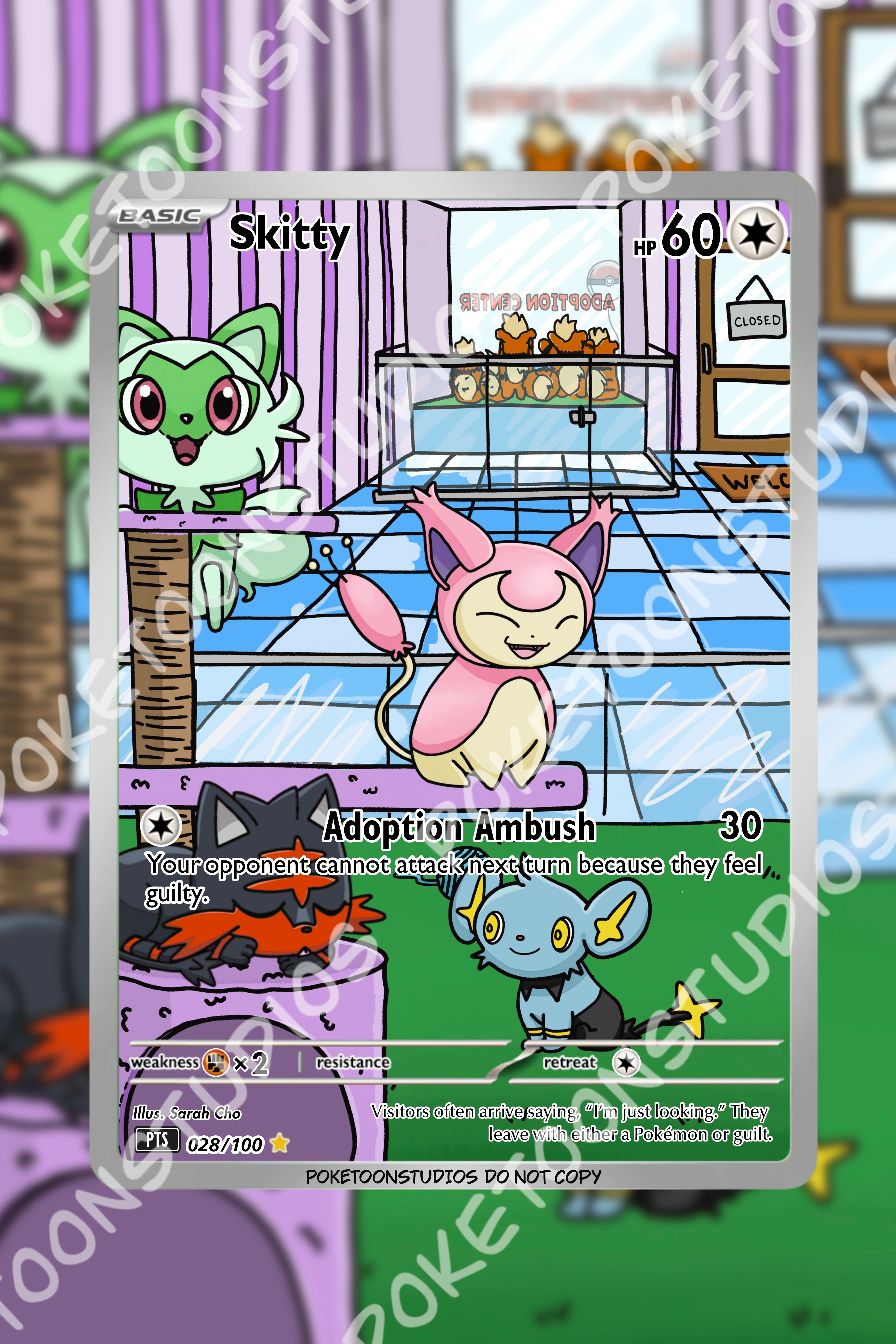 Skitty - Custom Illustration Rare 028/100