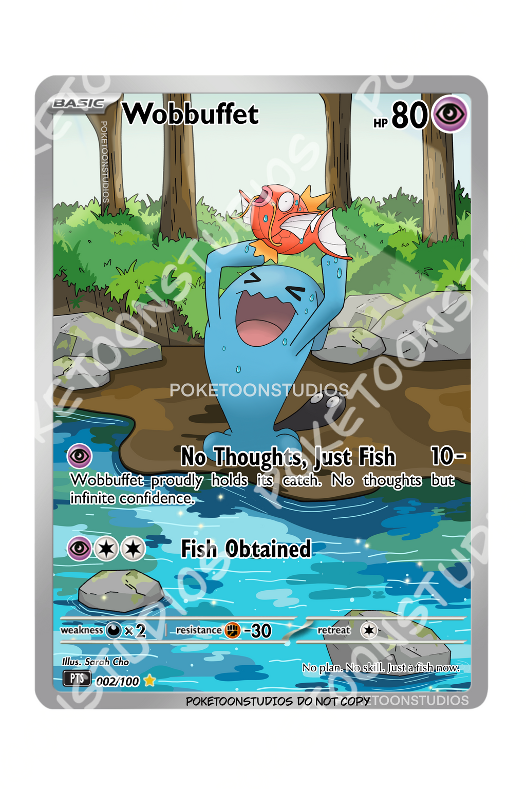 Wobbuffet - Custom Illustration Rare 002/100