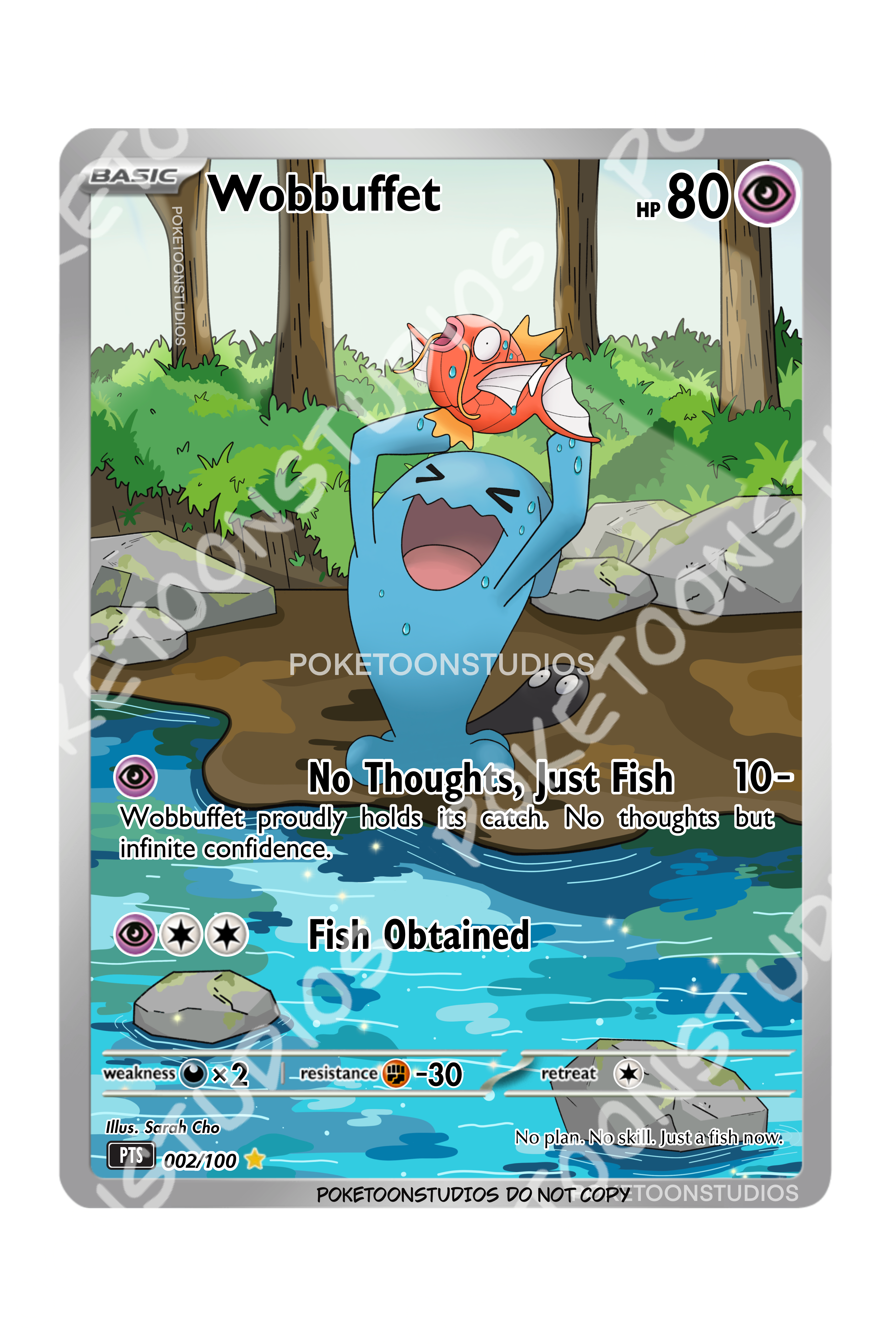 Wobbuffet - Custom Illustration Rare 002/100