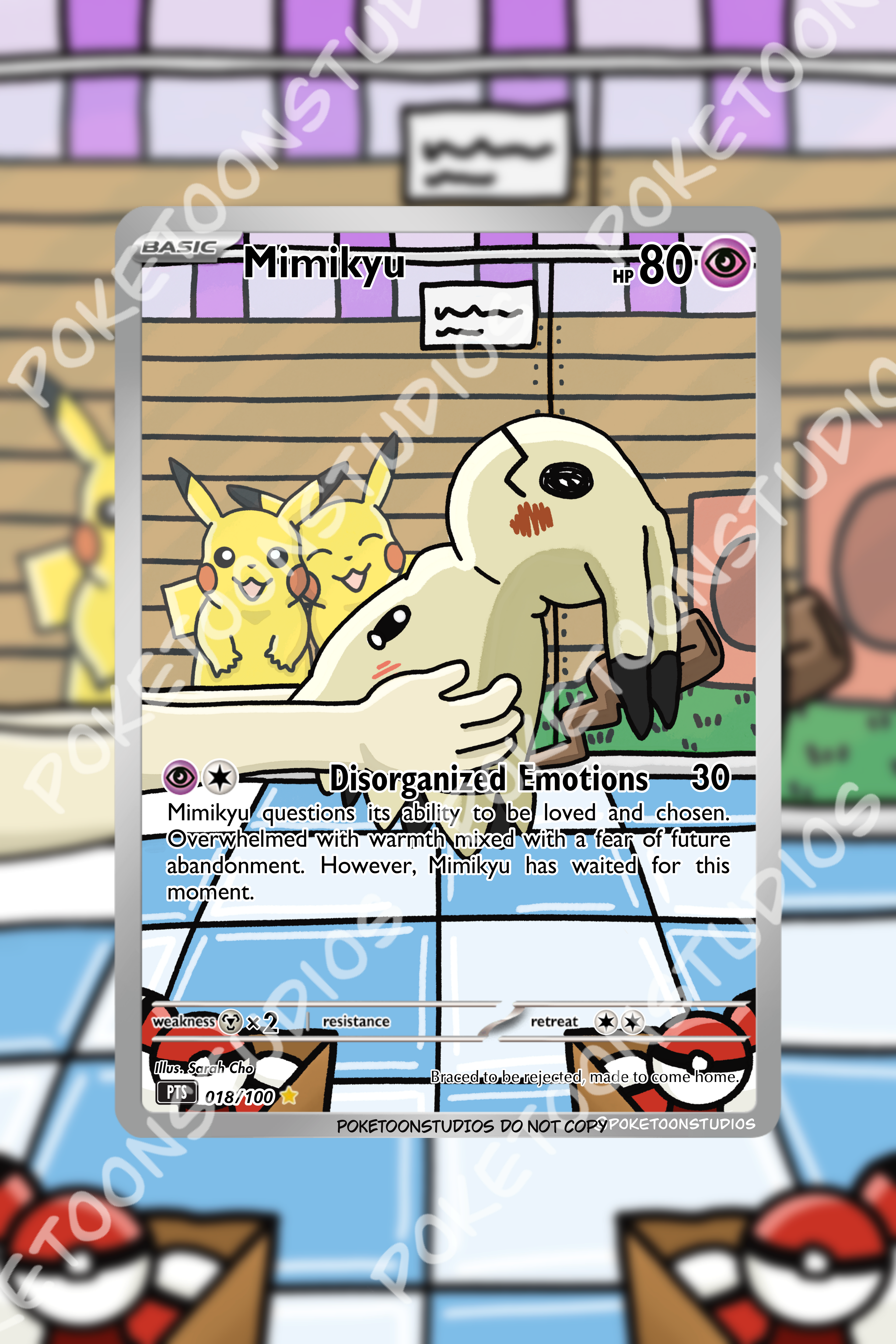 Mimikyu - Custom Illustration Rare 018/100
