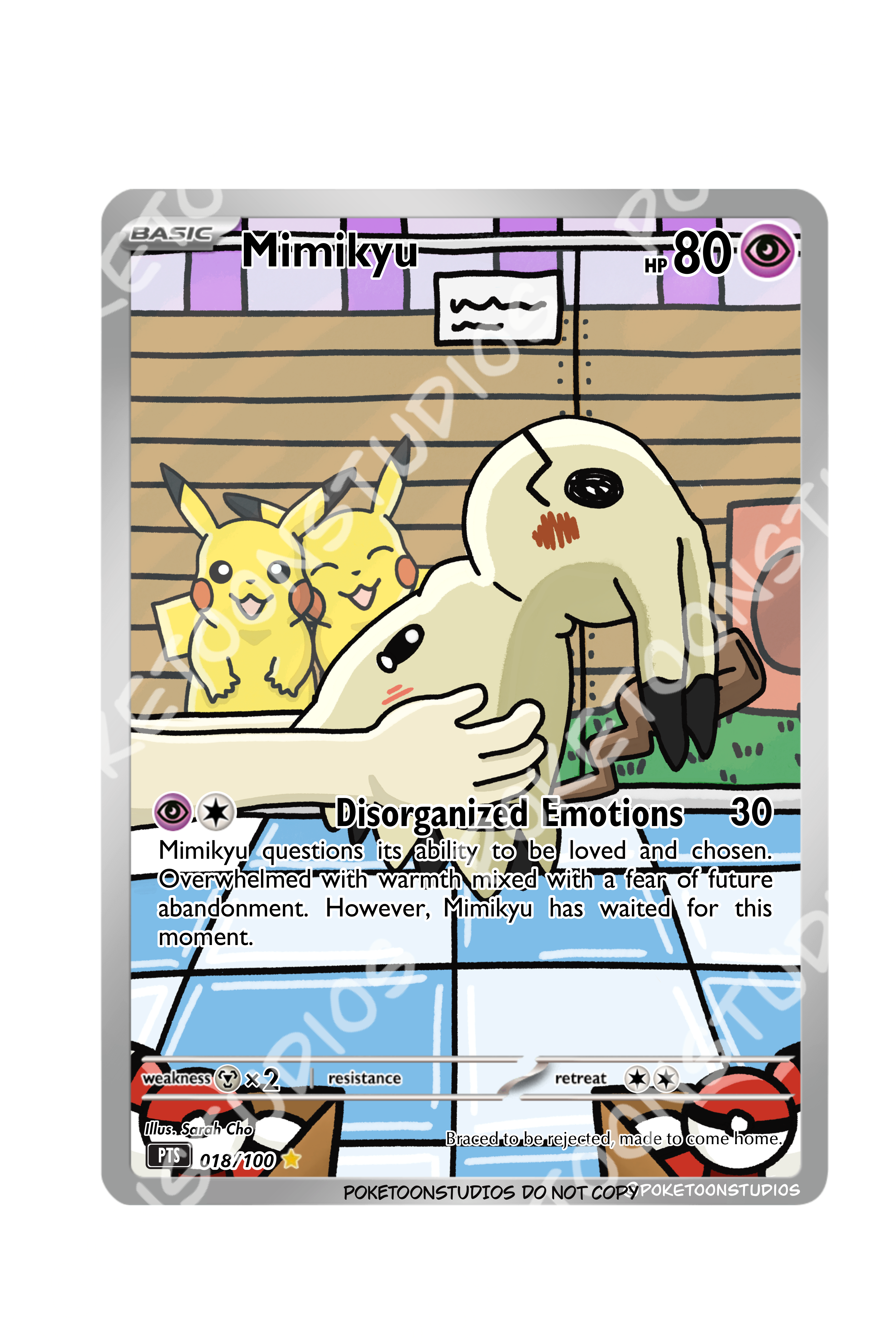 Mimikyu - Custom Illustration Rare 018/100