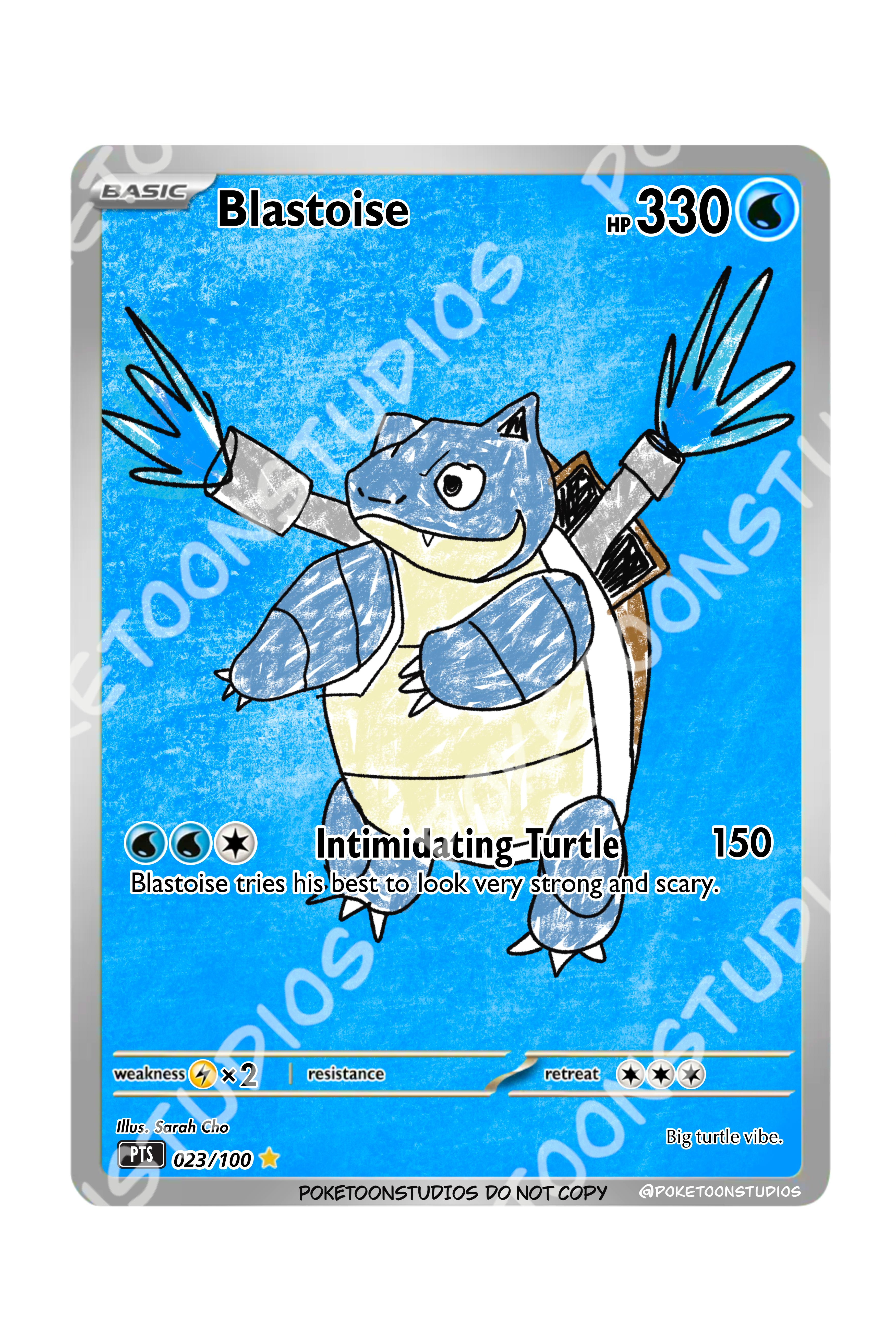Blastoise - Custom Illustration Rare 023/100