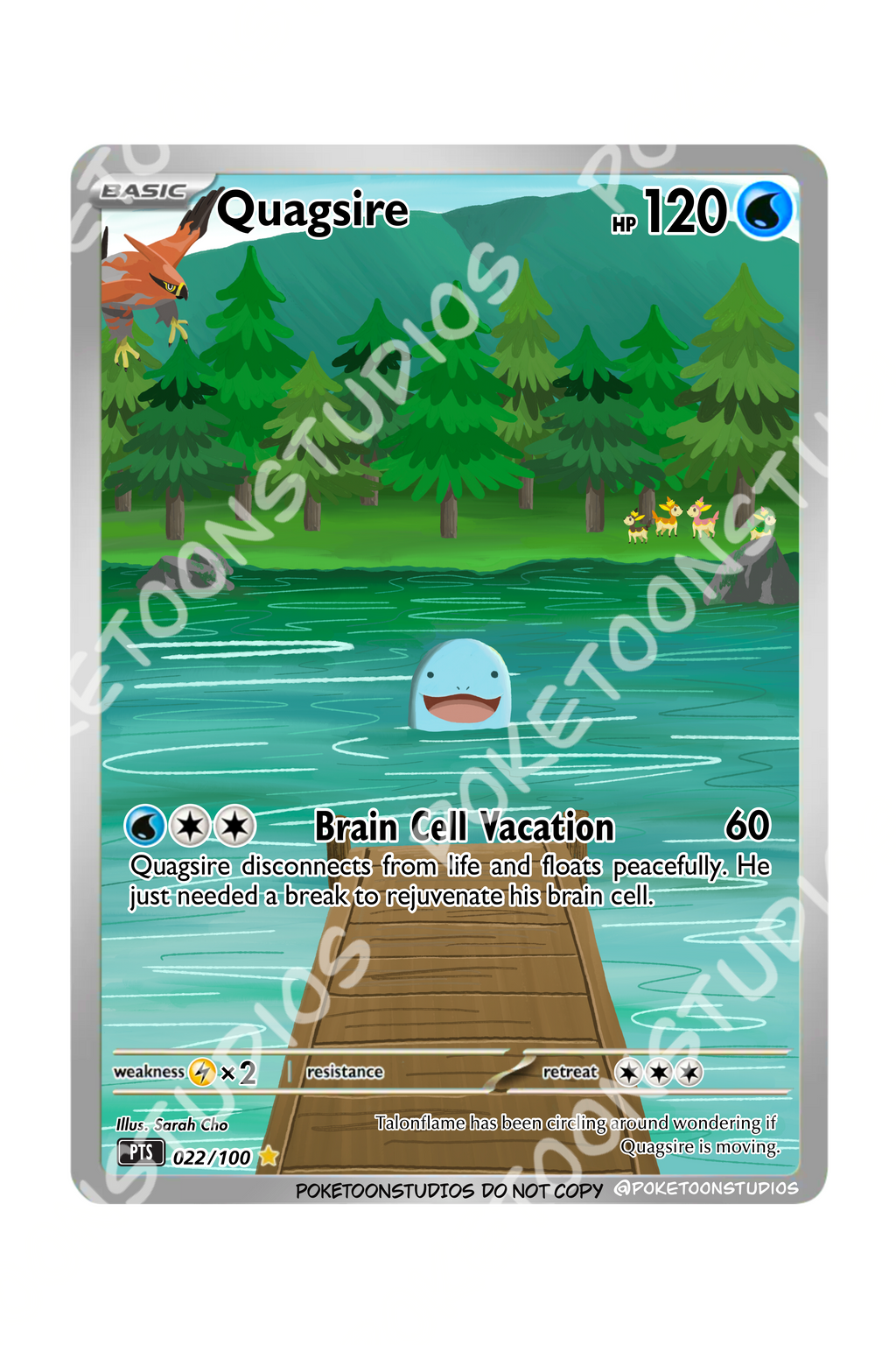 Quagsire - Custom Illustration Rare 022/100