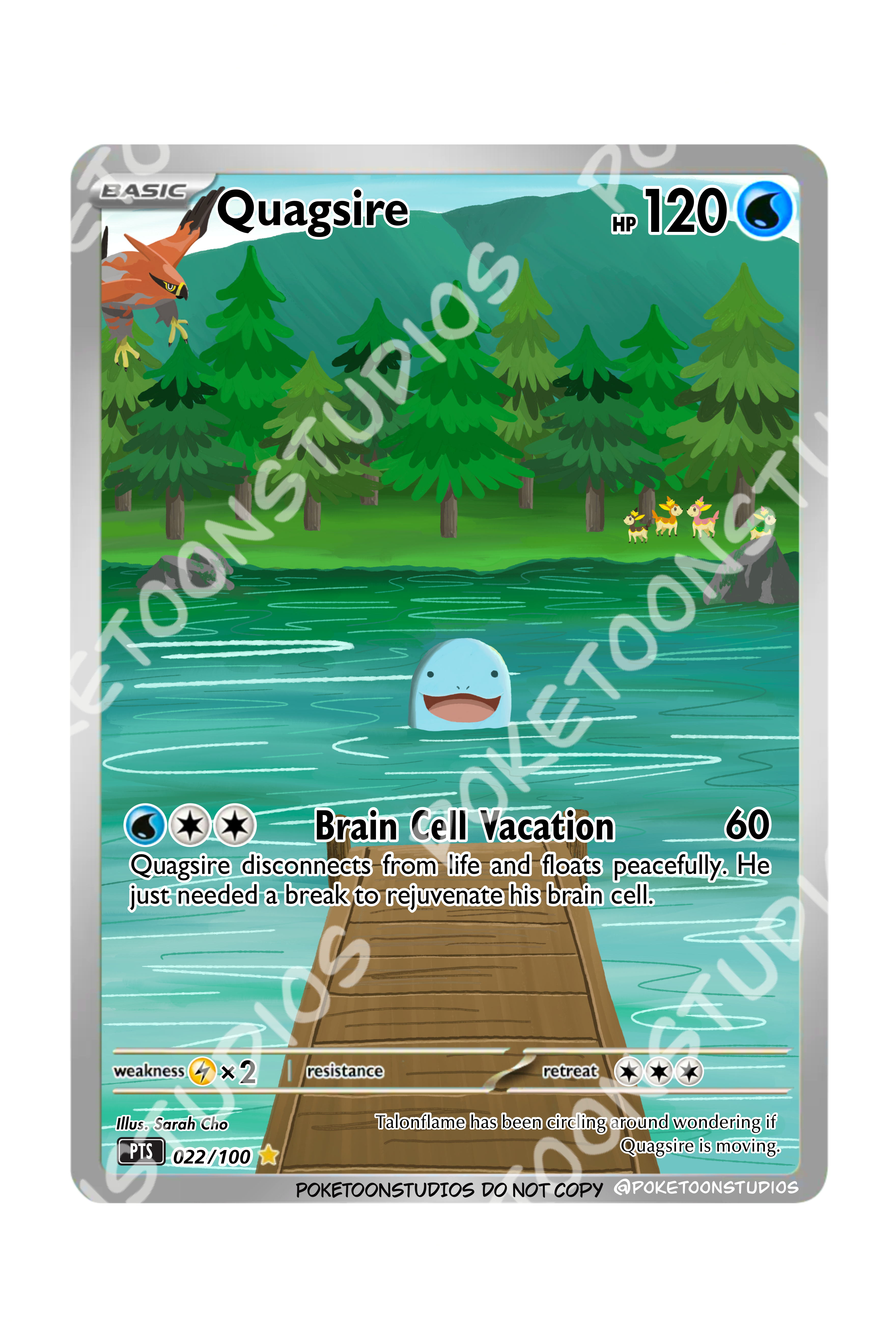 Quagsire - Custom Illustration Rare 022/100