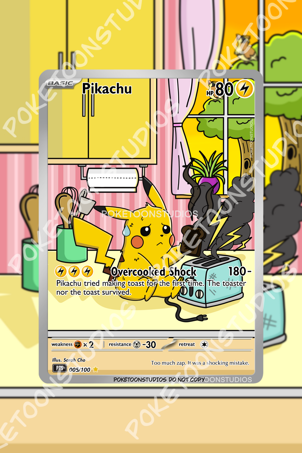 Pikachu - Custom Illustration Rare 005/100
