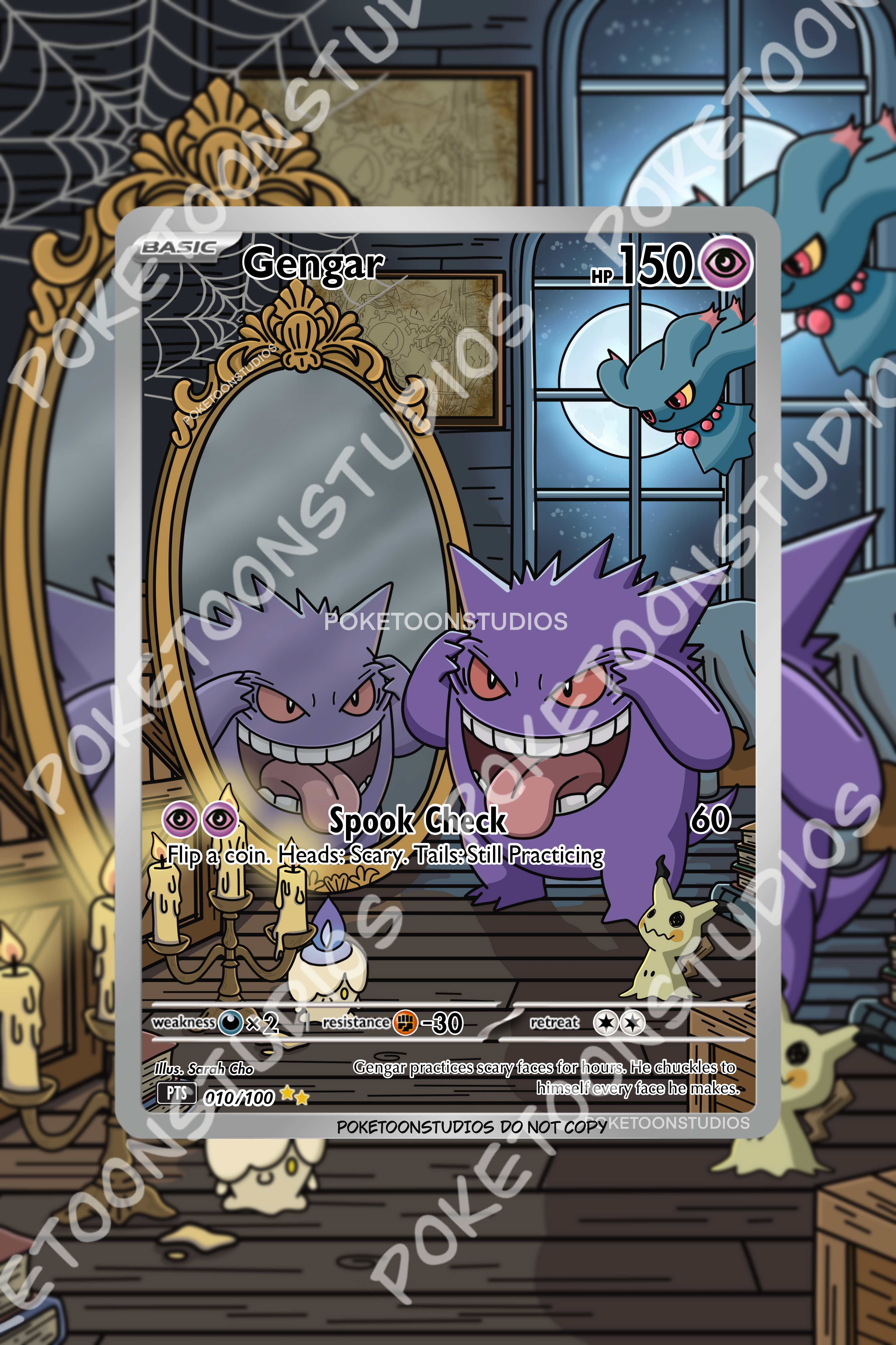 Gengar - Custom Illustration Rare 010/100