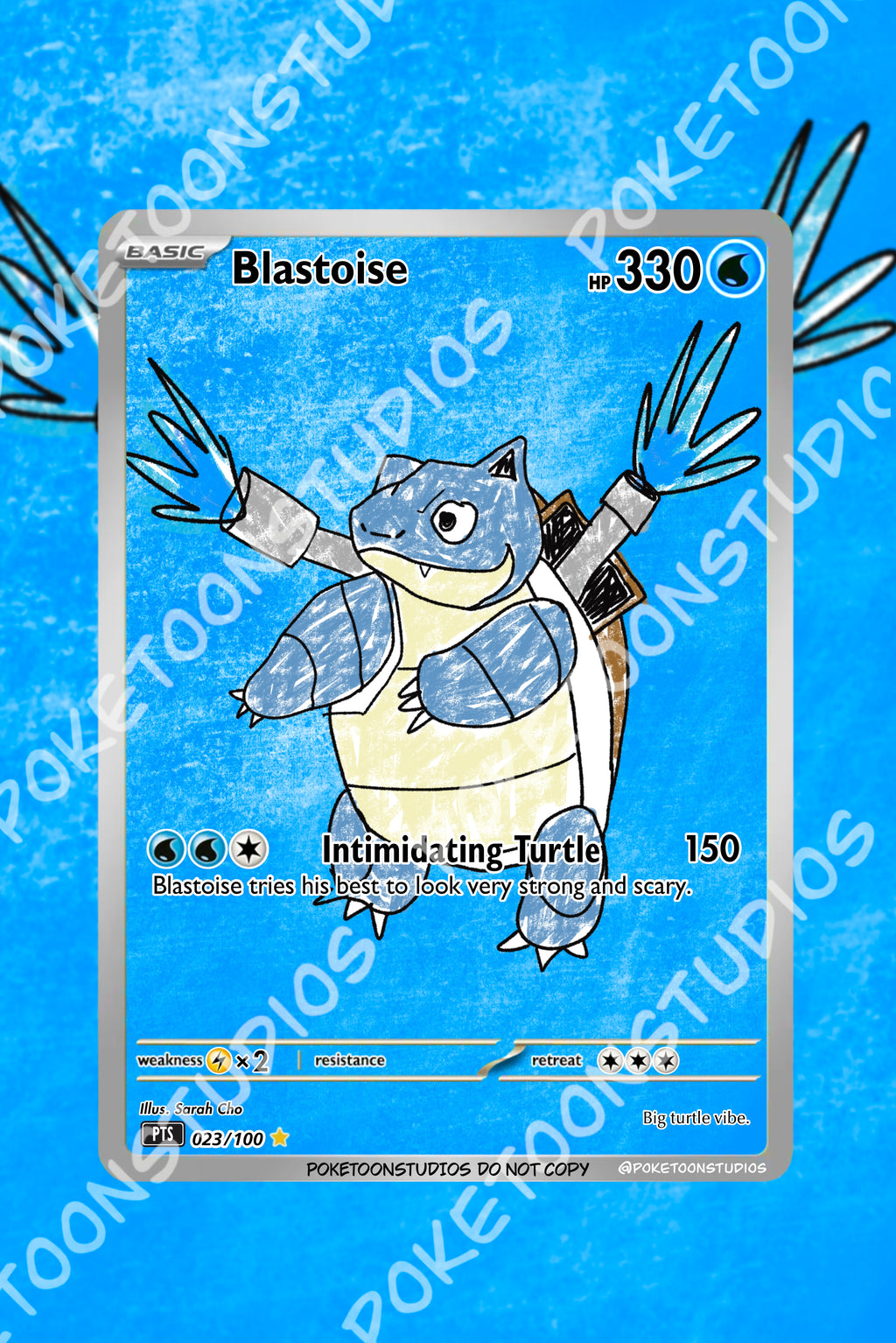 Blastoise - Custom Illustration Rare 023/100