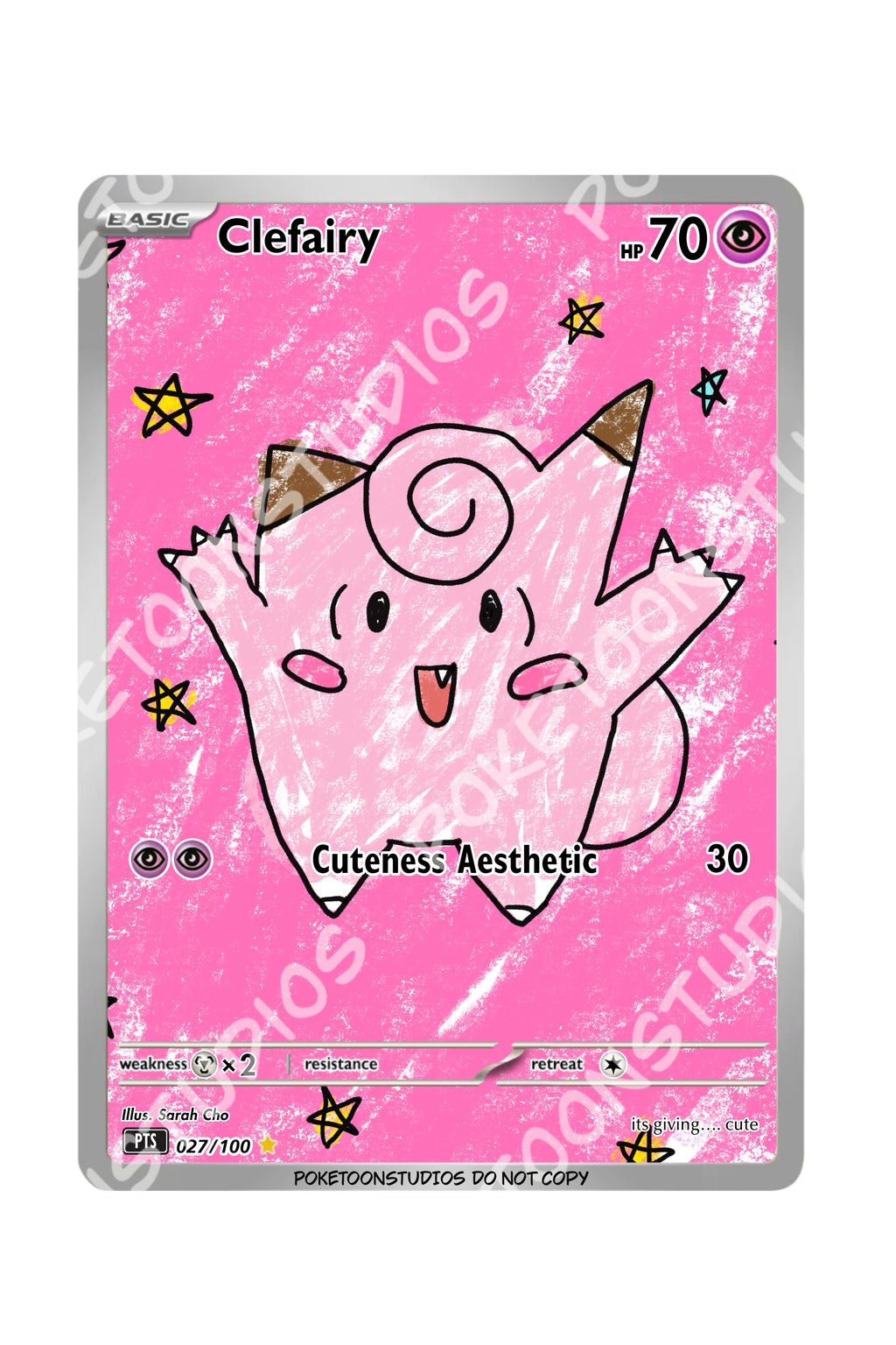 Clefairy - Custom Illustration Rare 027/100
