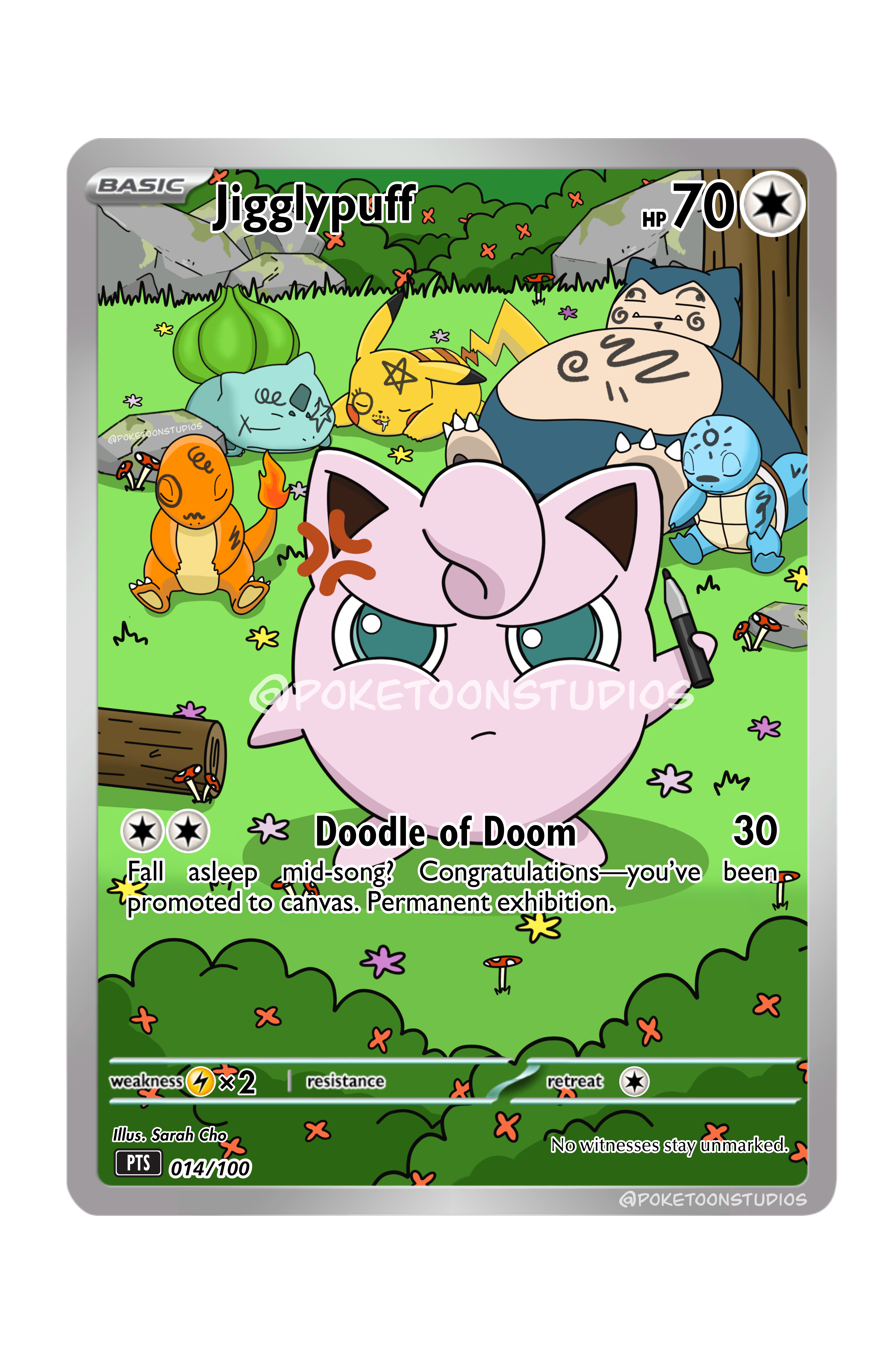 Jigglypuff - Custom Illustration Rare 014/100