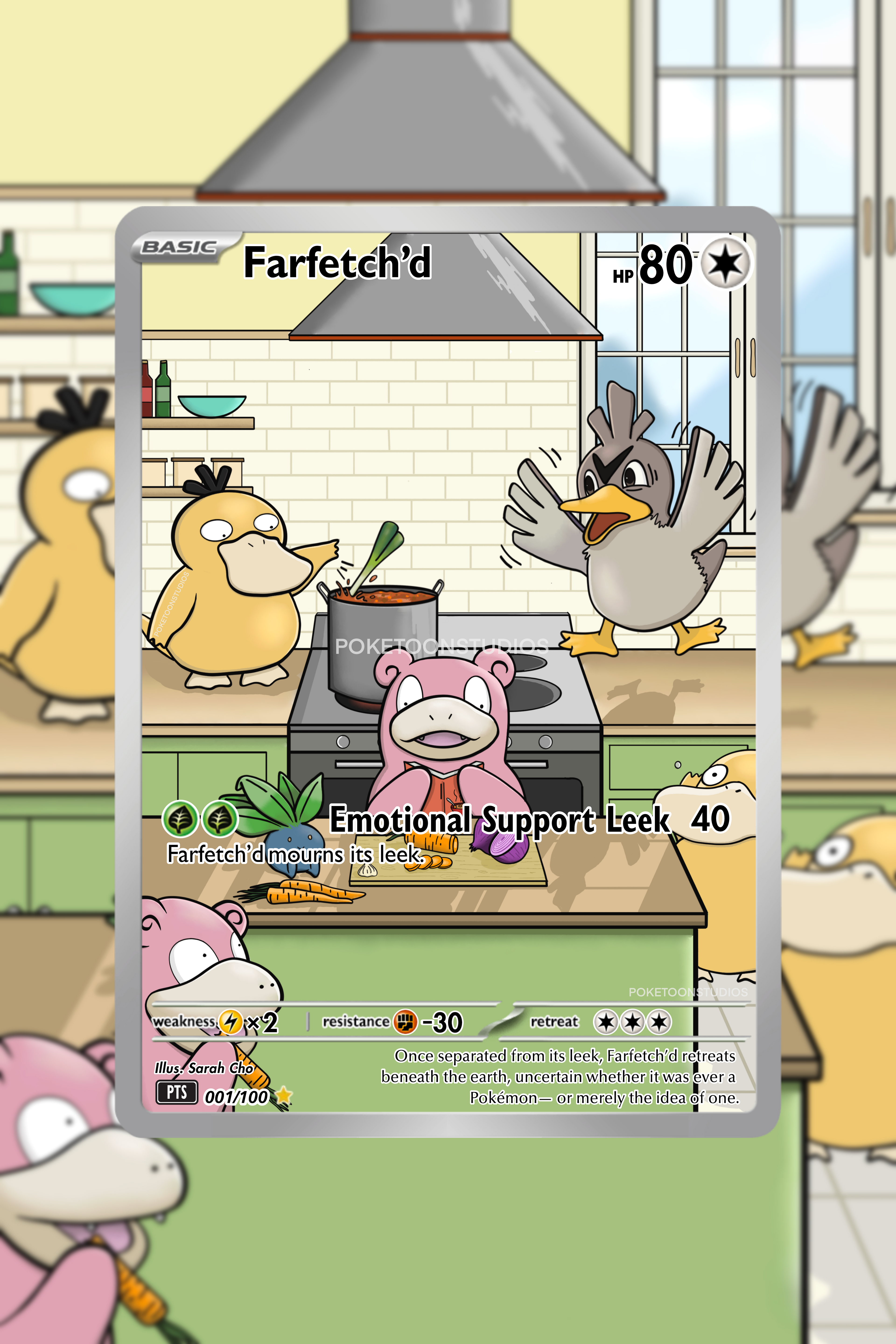 Farfetch'd - Custom Illustration Rare 001/100