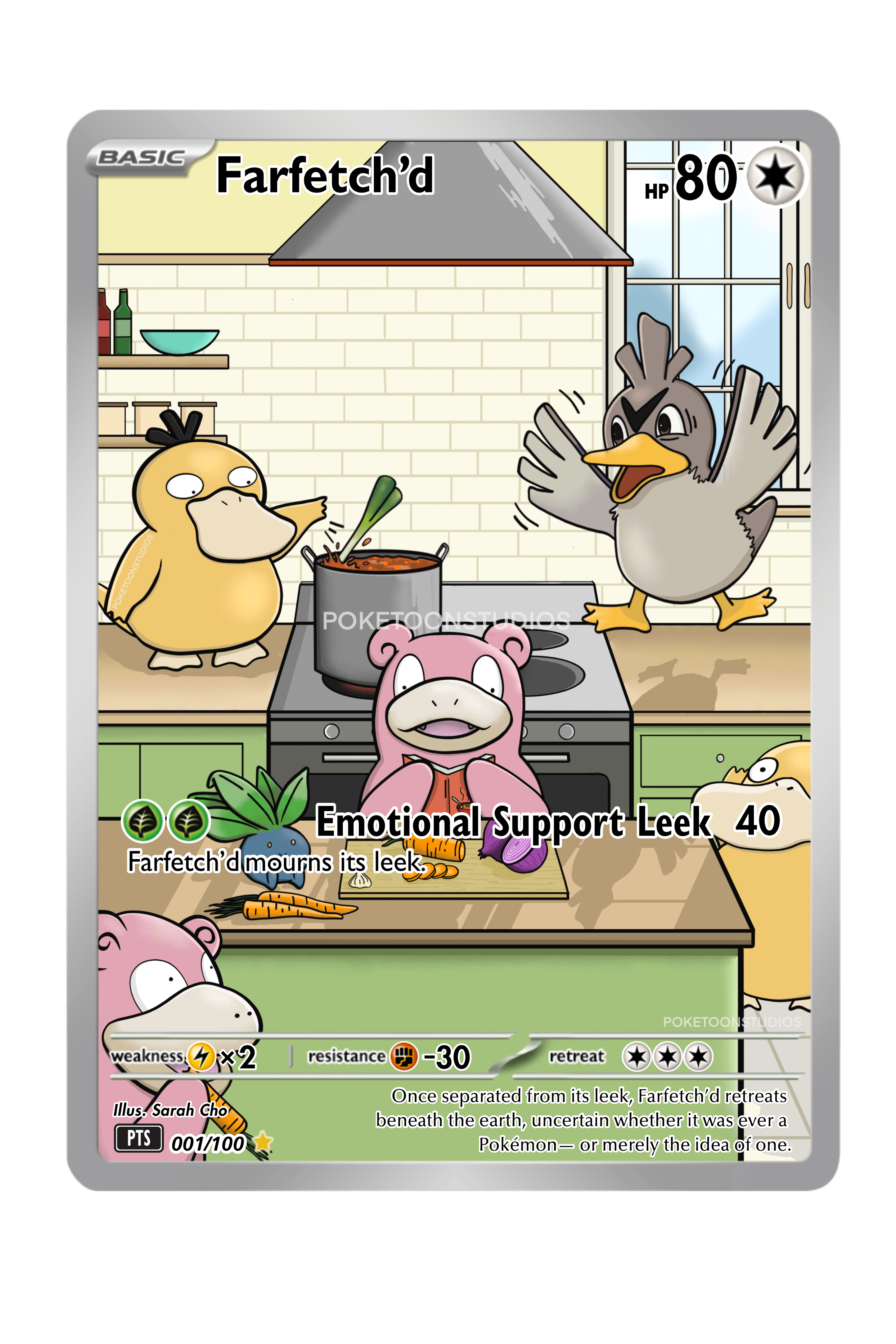 Farfetch'd - Custom Illustration Rare 001/100