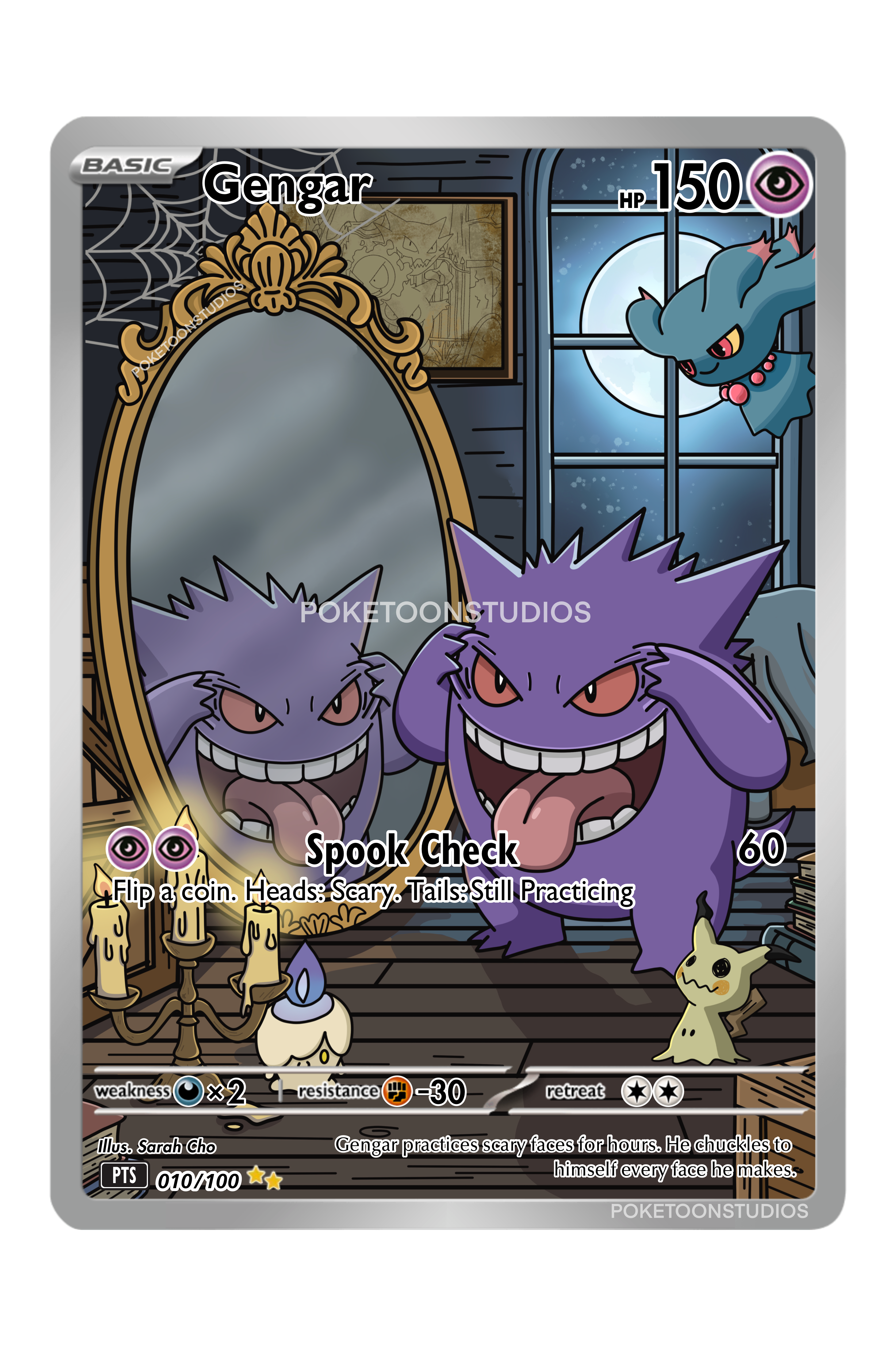 Gengar - Custom Illustration Rare 010/100