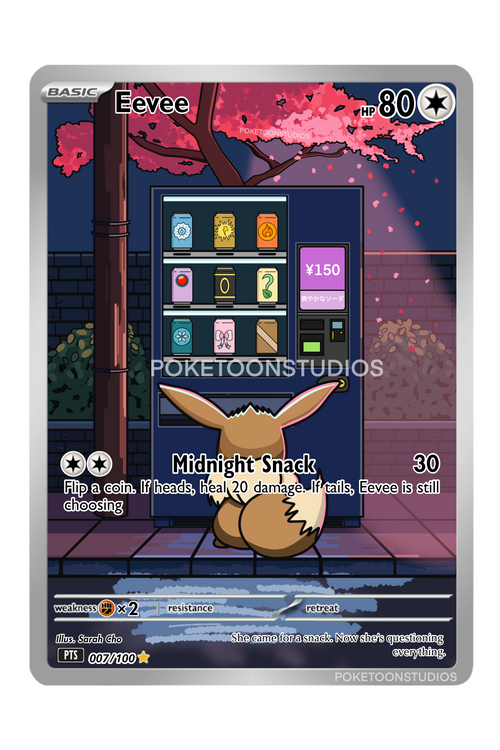 Eevee - Custom Illustration Rare 007/100