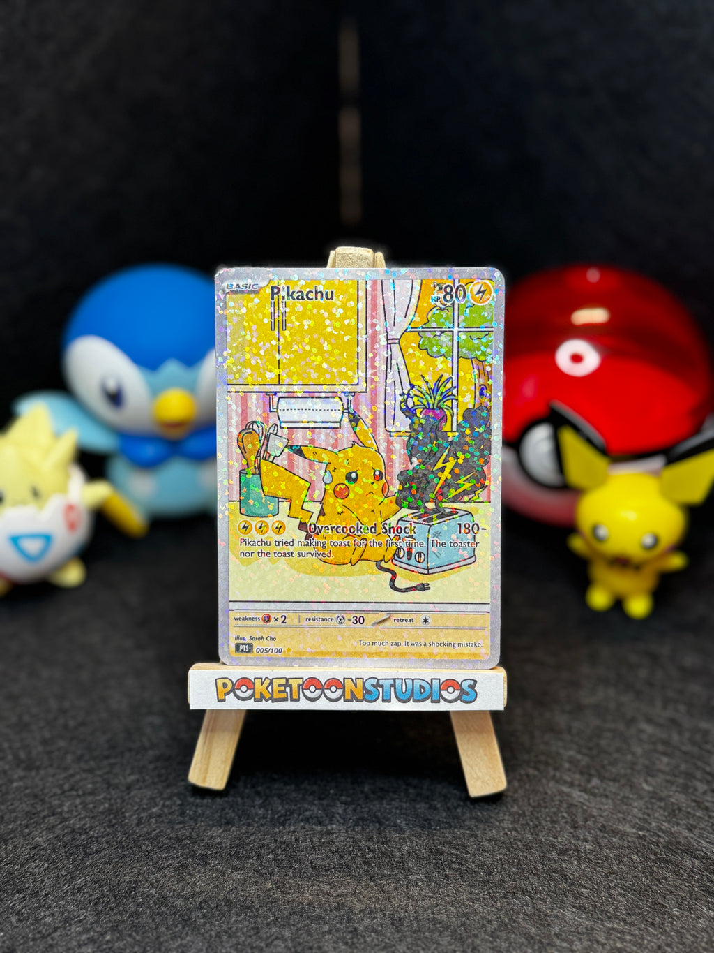 Pikachu - Custom Illustration Rare 005/100