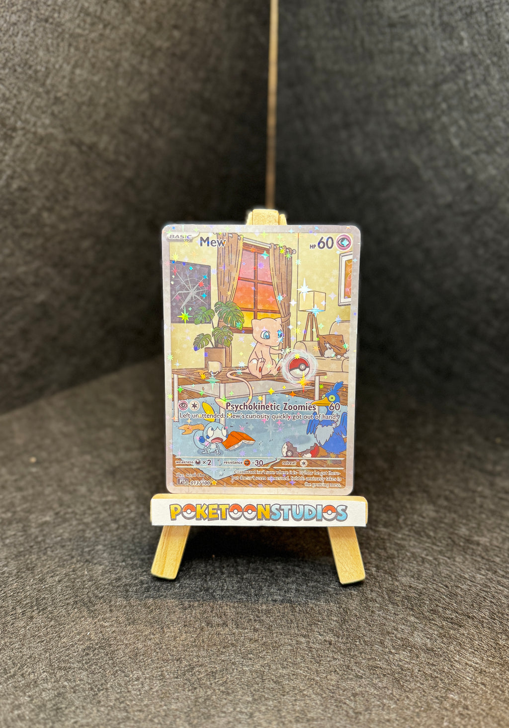 Mew - Custom Illustrated Rare 013/100